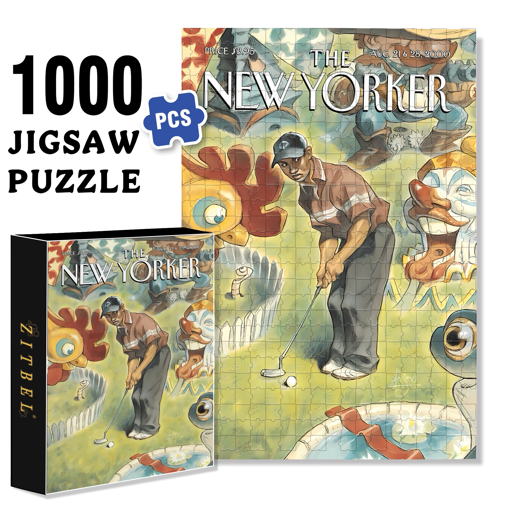 The Big Shot 500pcs/1000pcs Jigsaw Puzzle, Scratch-Resistant, Interactive Family Game & Brain-Boosting DIY Decor, Perfect for Halloween, Christmas & New Year Gifts, Family Puzzle Game