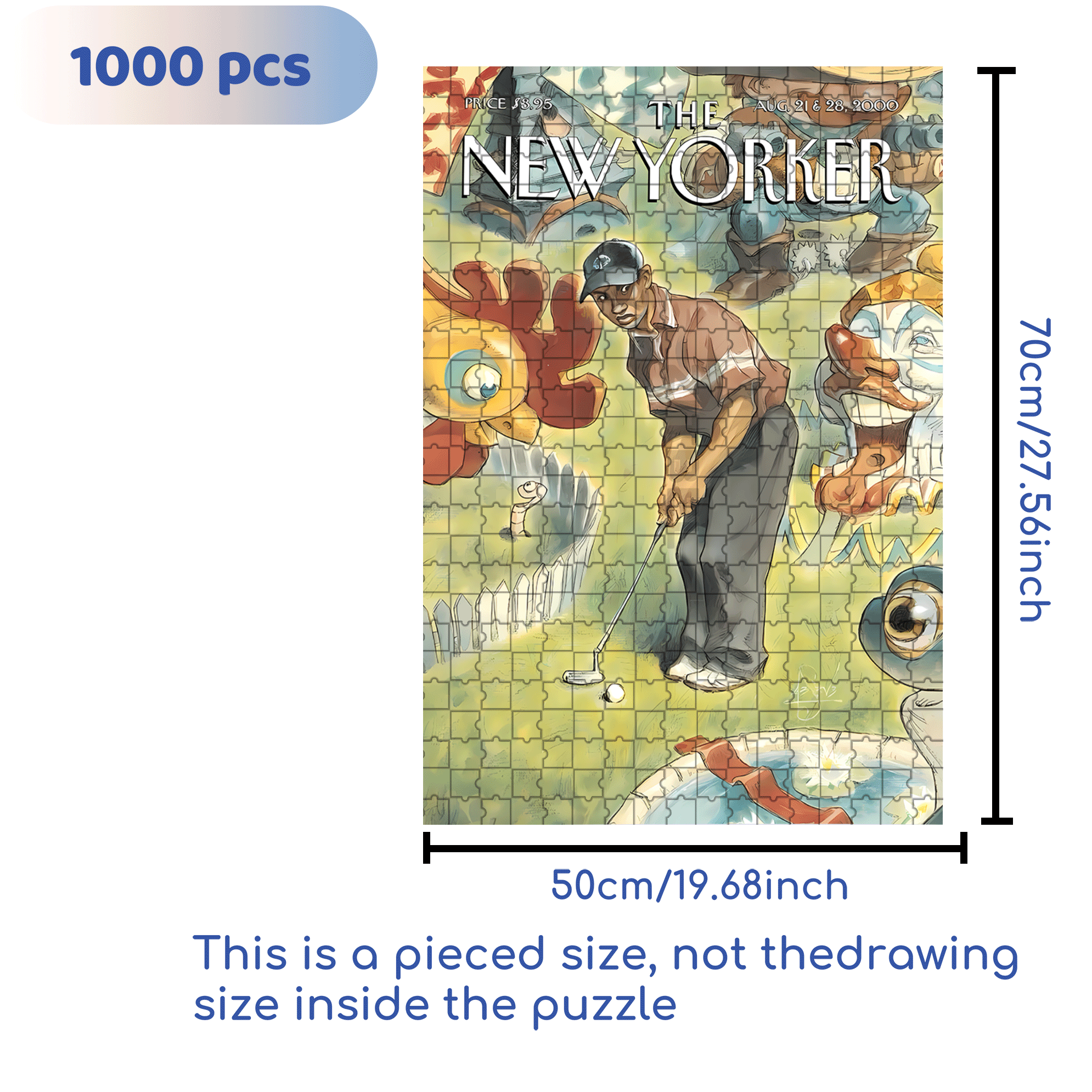 The Big Shot 500pcs/1000pcs Jigsaw Puzzle, Scratch-Resistant, Interactive Family Game & Brain-Boosting DIY Decor, Perfect for Halloween, Christmas & New Year Gifts, Family Puzzle Game