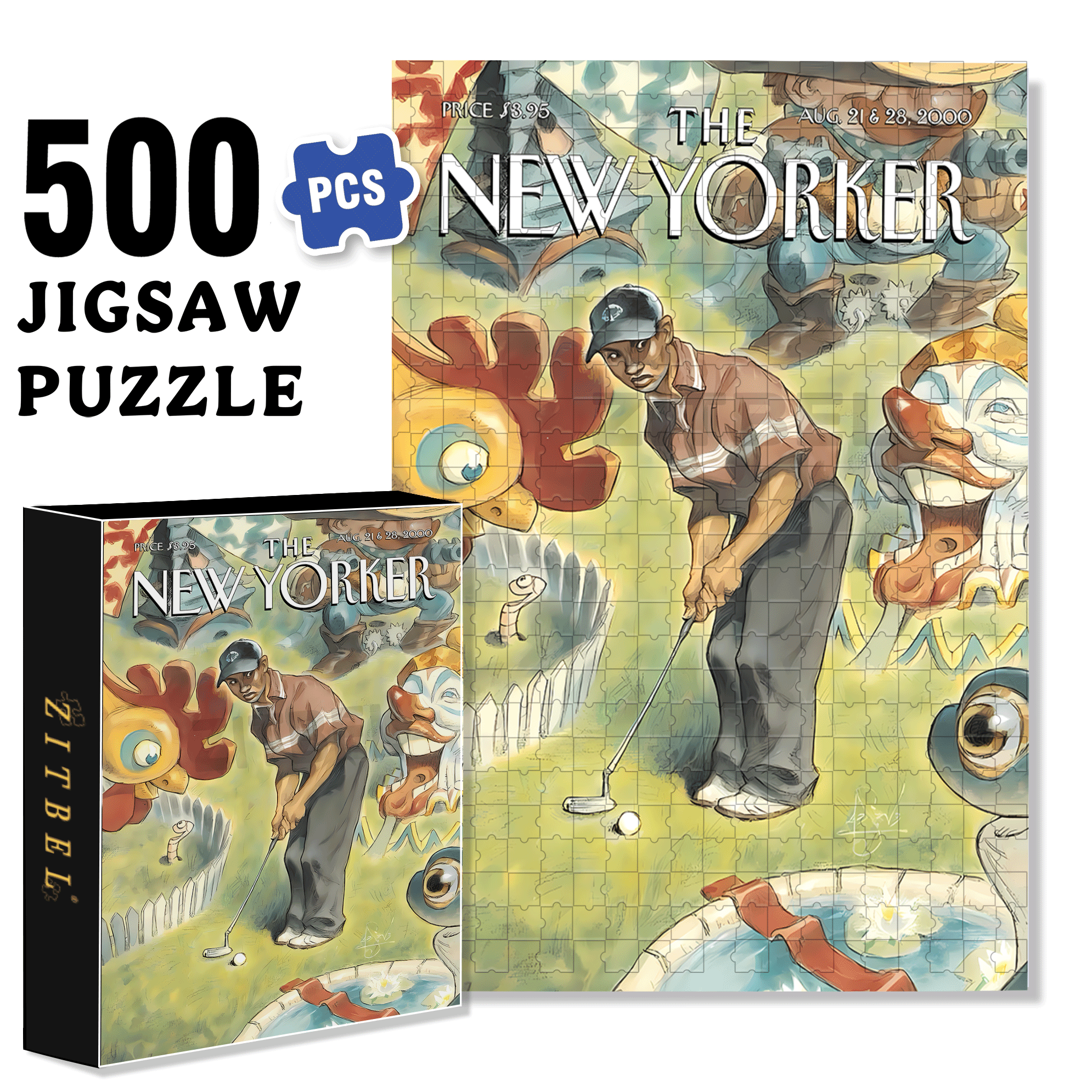 The Big Shot 500pcs/1000pcs Jigsaw Puzzle, Scratch-Resistant, Interactive Family Game & Brain-Boosting DIY Decor, Perfect for Halloween, Christmas & New Year Gifts, Family Puzzle Game