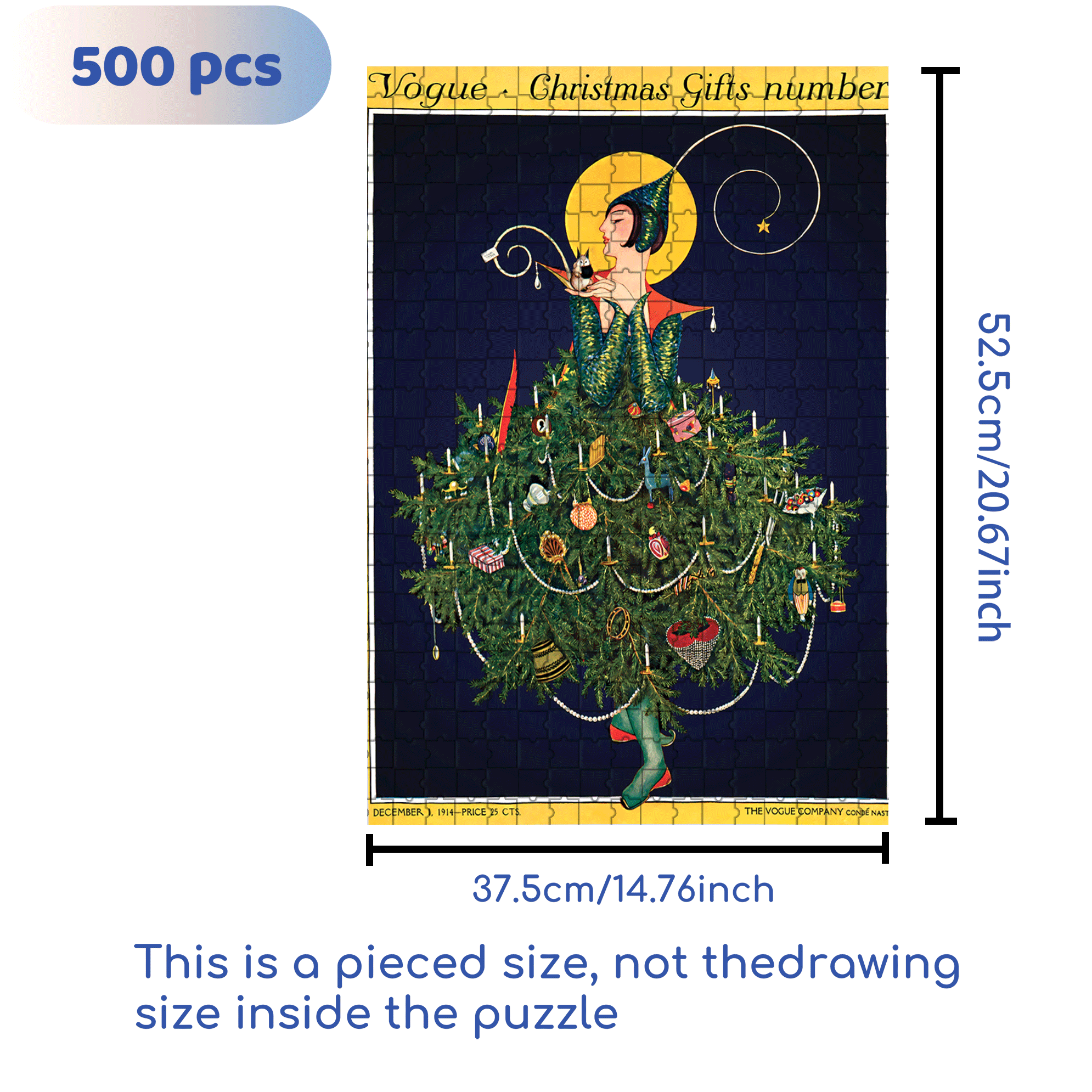 The Bird of Decoration 500pcs/1000pcs Jigsaw Puzzle, Scratch-Resistant, Interactive Family Game & Brain-Boosting DIY Decor, Perfect for Halloween, Christmas & New Year Gifts, Family Puzzle Game