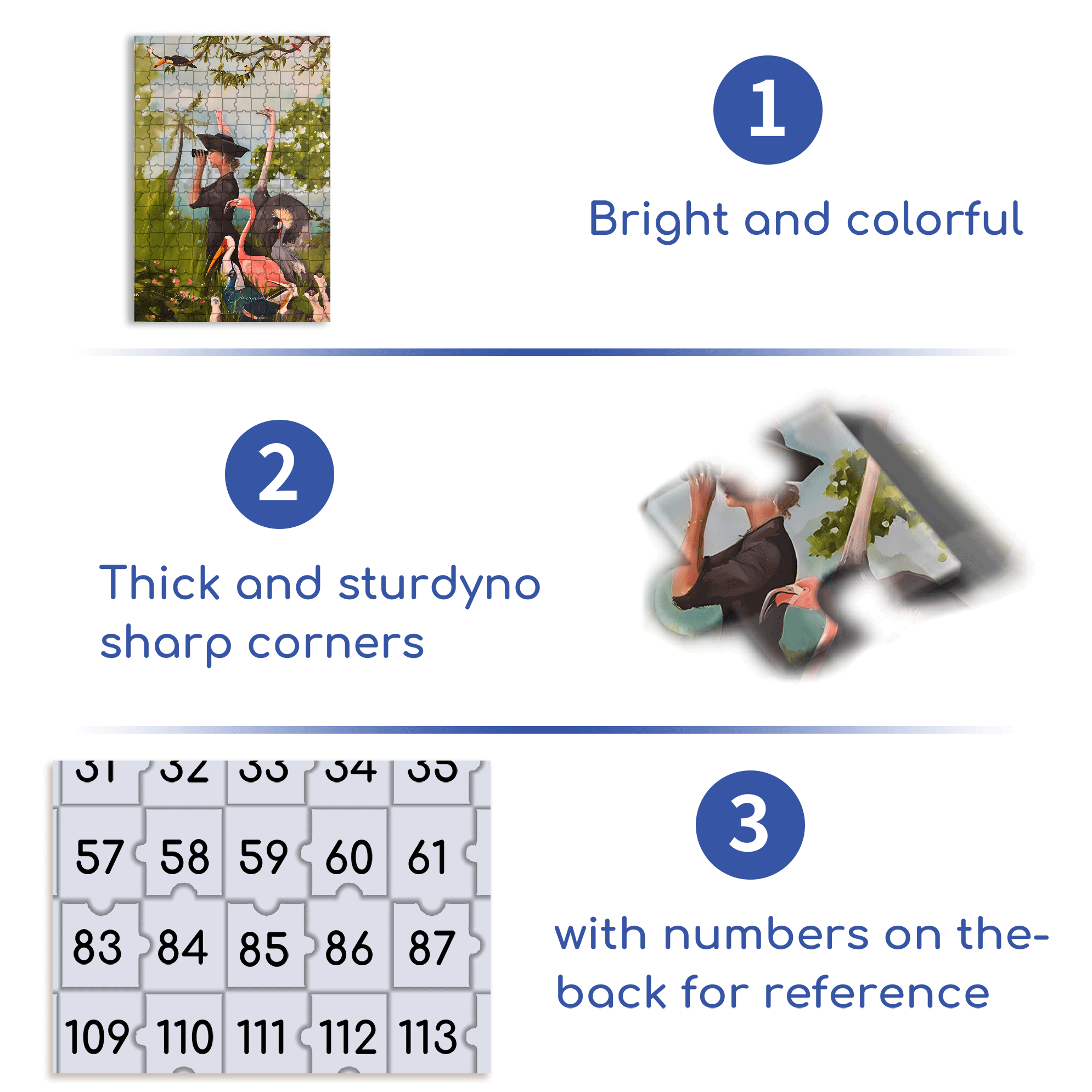 The Birdwatcher  500pcs/1000pcs Jigsaw Puzzle, Scratch-Resistant, Interactive Family Game & Brain-Boosting DIY Decor, Perfect for Halloween, Christmas & New Year Gifts, Family Puzzle Game