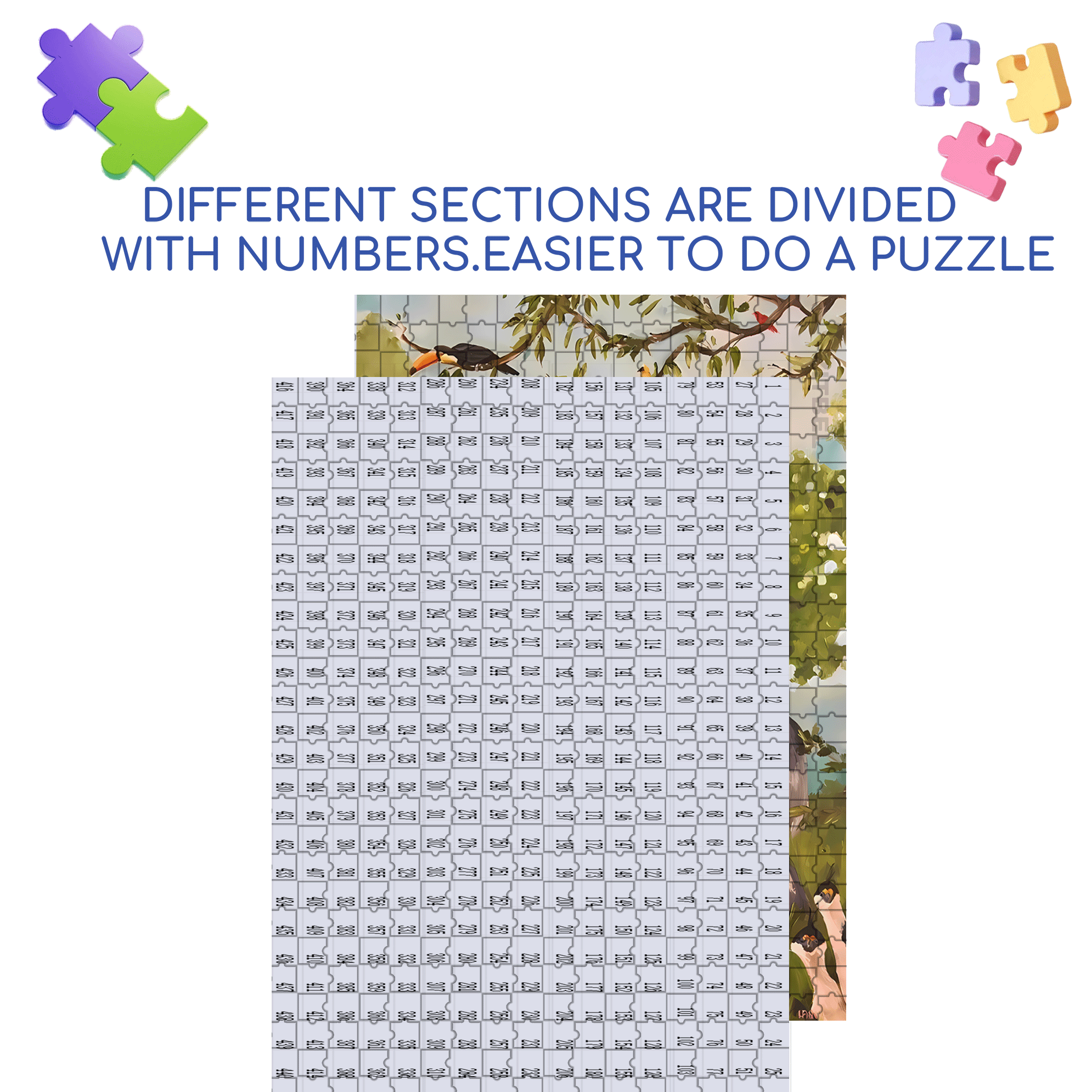The Birdwatcher  500pcs/1000pcs Jigsaw Puzzle, Scratch-Resistant, Interactive Family Game & Brain-Boosting DIY Decor, Perfect for Halloween, Christmas & New Year Gifts, Family Puzzle Game