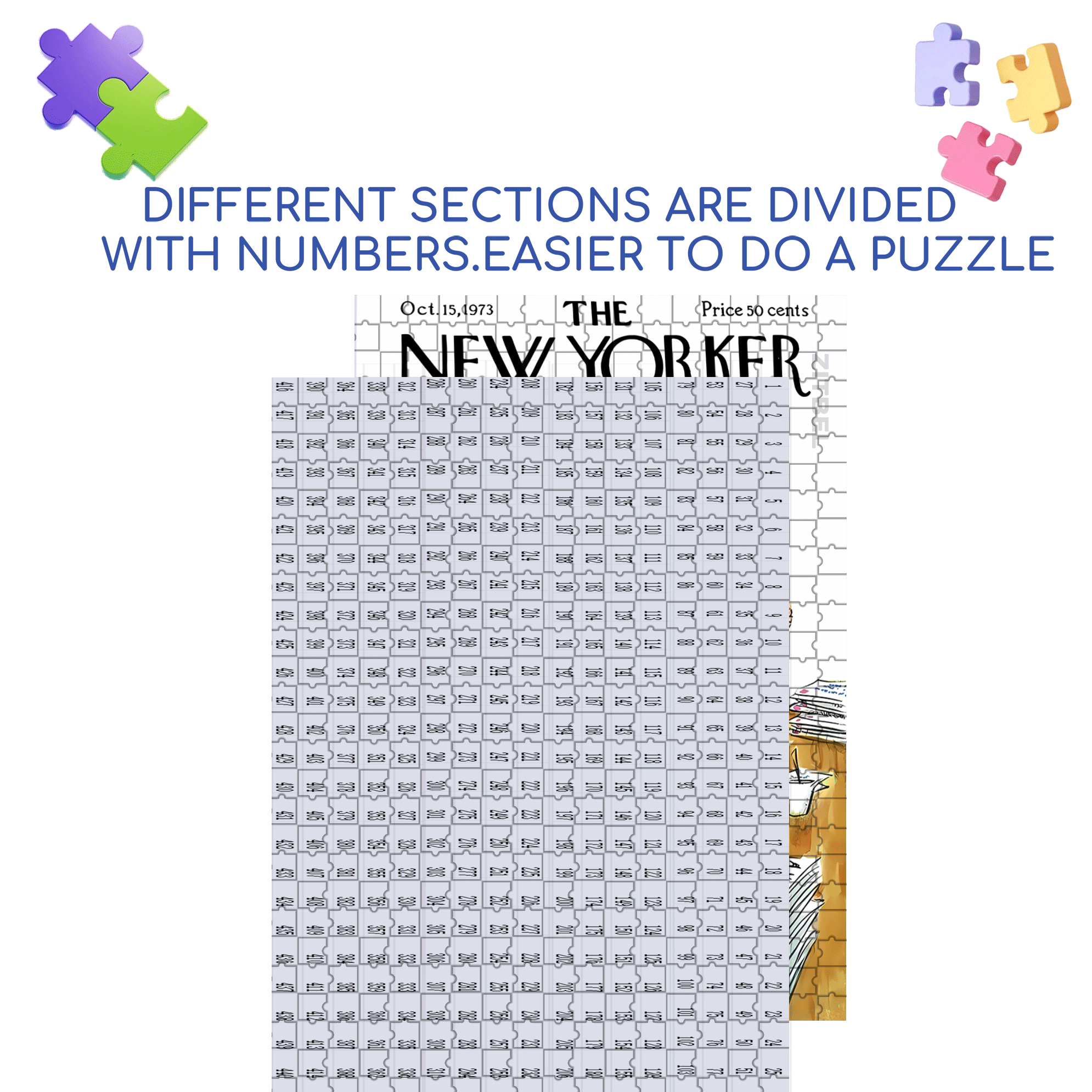 The Campaign 500pcs/1000pcs Jigsaw Puzzle, Scratch-Resistant, Interactive Family Game & Brain-Boosting DIY Decor, Perfect for Halloween, Christmas & New Year Gifts, Family Puzzle Game