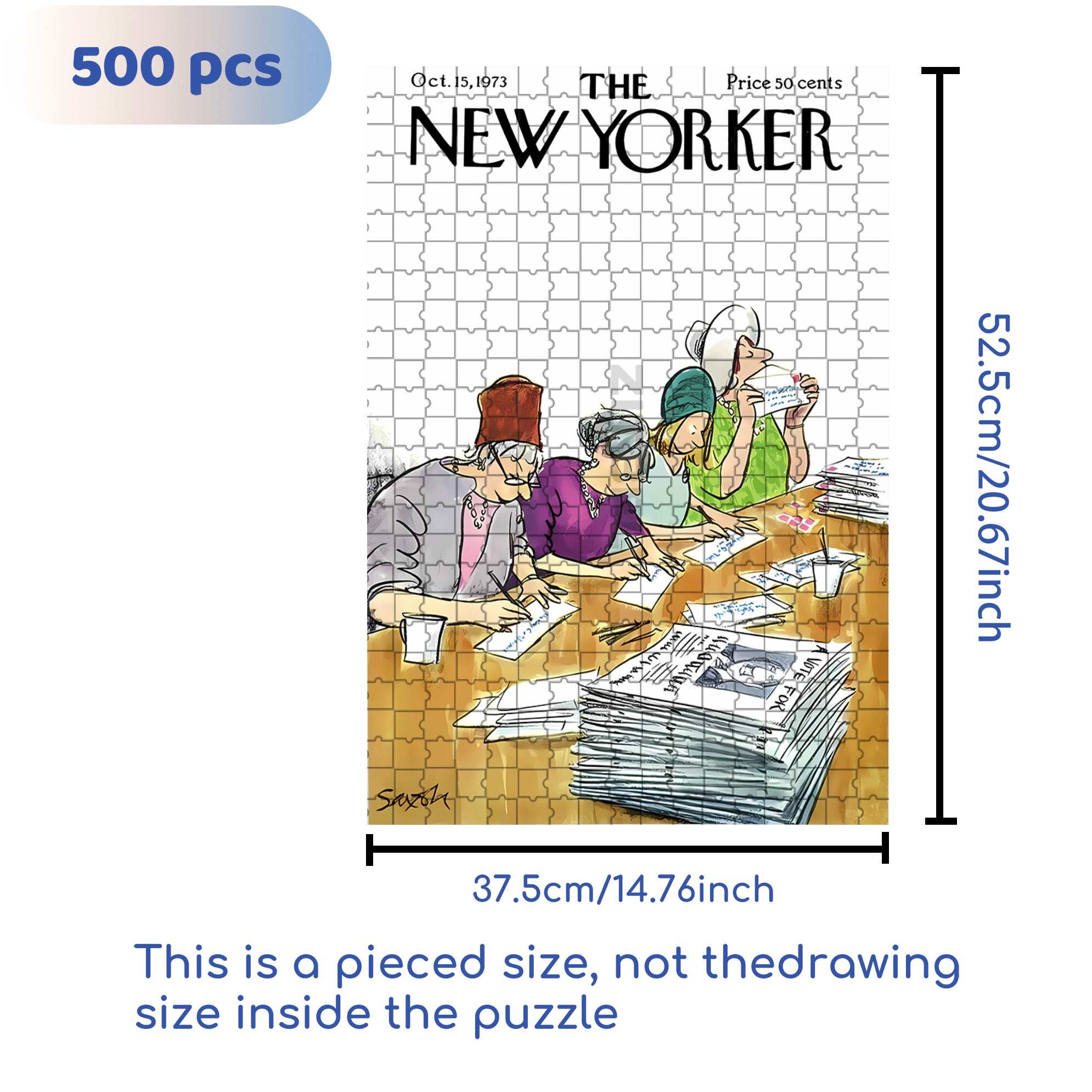 The Campaign 500pcs/1000pcs Jigsaw Puzzle, Scratch-Resistant, Interactive Family Game & Brain-Boosting DIY Decor, Perfect for Halloween, Christmas & New Year Gifts, Family Puzzle Game