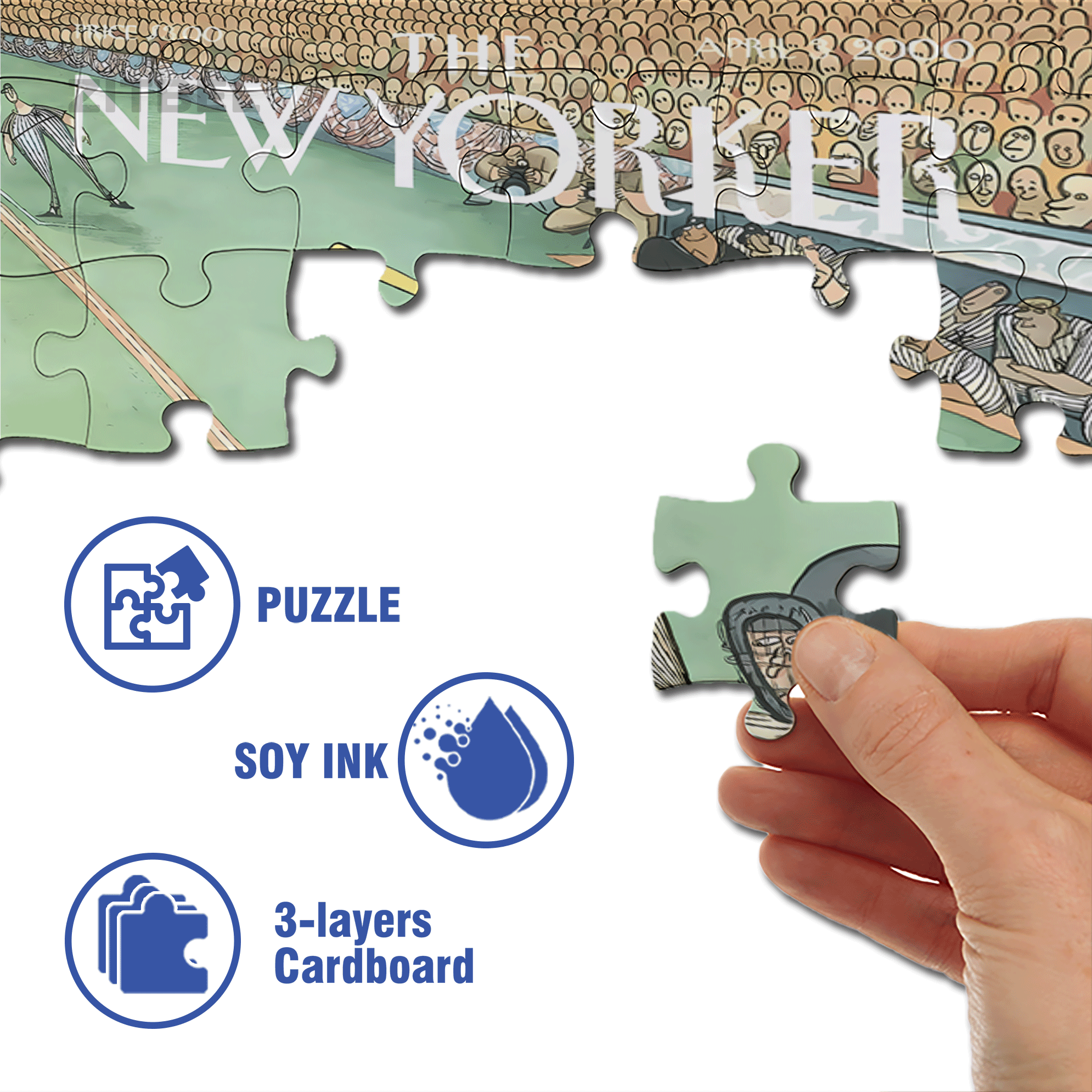 The First Pitch 2 500pcs/1000pcs Jigsaw Puzzle, Scratch-Resistant, Interactive Family Game & Brain-Boosting DIY Decor, Perfect for Halloween, Christmas & New Year Gifts, Family Puzzle Game