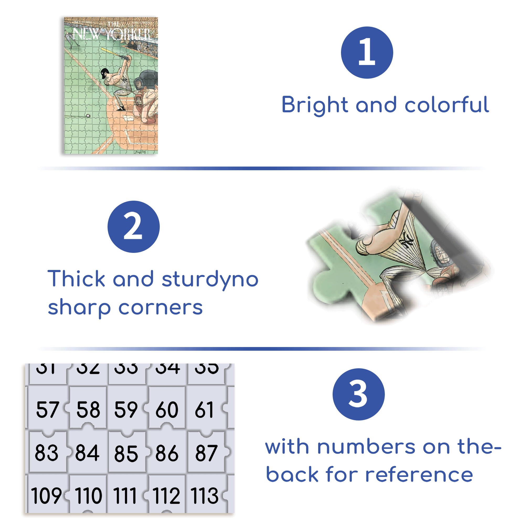 The First Pitch 2 500pcs/1000pcs Jigsaw Puzzle, Scratch-Resistant, Interactive Family Game & Brain-Boosting DIY Decor, Perfect for Halloween, Christmas & New Year Gifts, Family Puzzle Game