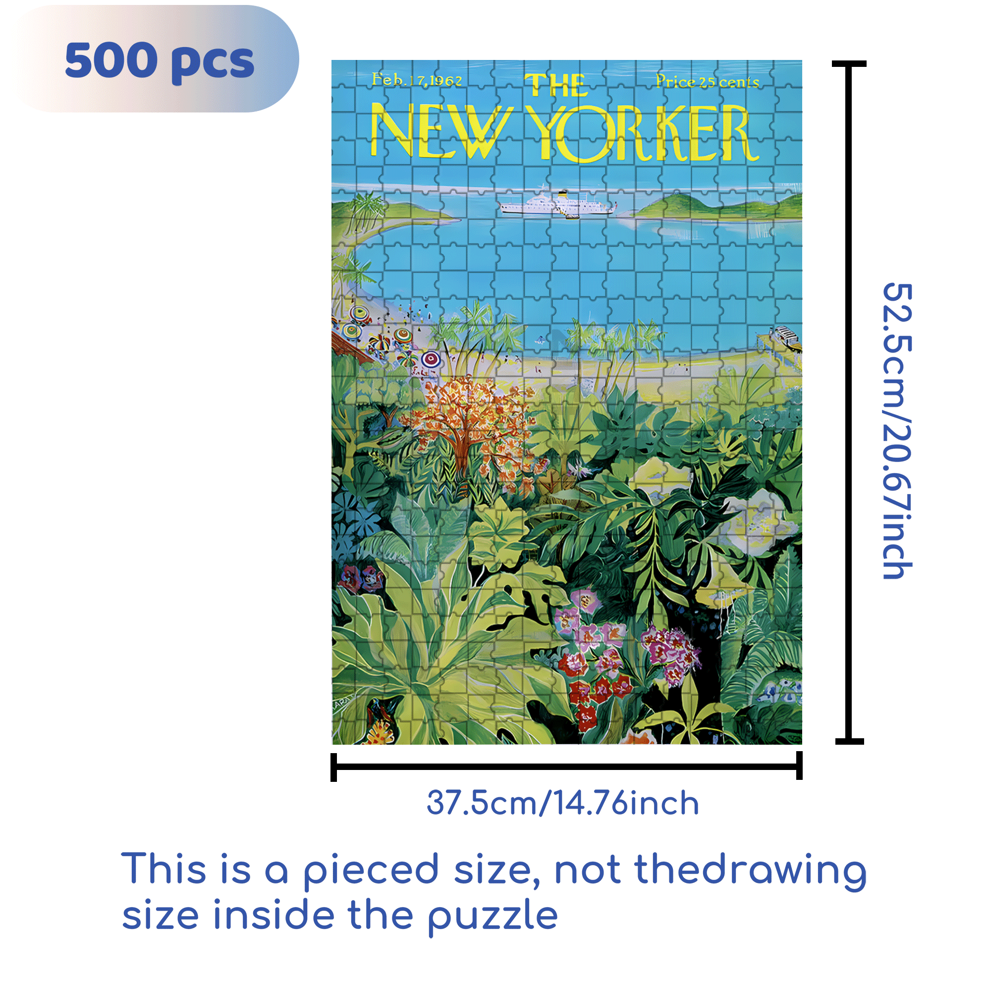 Tropical Plants 2 500pcs/1000pcs Jigsaw Puzzle, Scratch-Resistant, Interactive Family Game & Brain-Boosting DIY Decor, Perfect for Halloween, Christmas & New Year Gifts, Family Puzzle Game