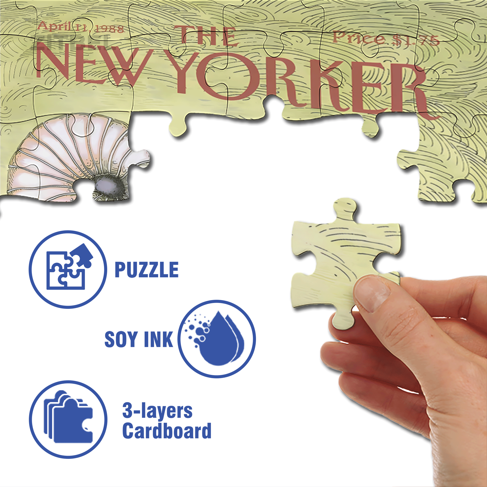 Various Sea Snails 500pcs/1000pcs Jigsaw Puzzle, Scratch-Resistant, Interactive Family Game & Brain-Boosting DIY Decor, Perfect for Halloween, Christmas & New Year Gifts, Family Puzzle Game