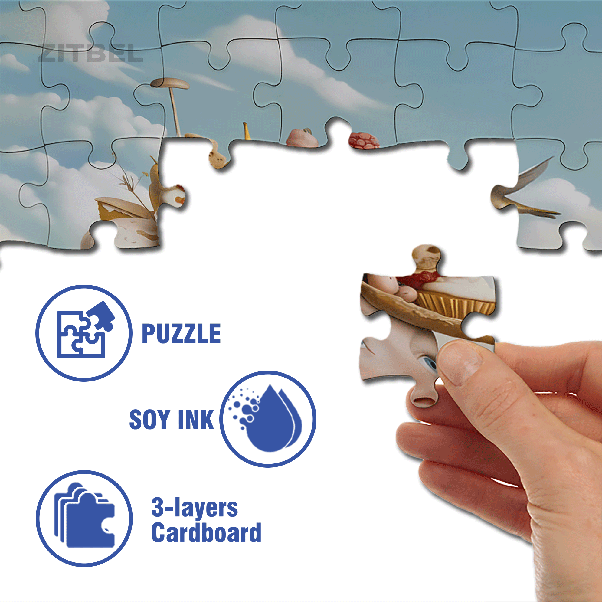 Wonderful Fantasy 500pcs/1000pcs Jigsaw Puzzle, Scratch-Resistant, Interactive Family Game & Brain-Boosting DIY Decor, Perfect for Halloween, Christmas & New Year Gifts, Family Puzzle Game
