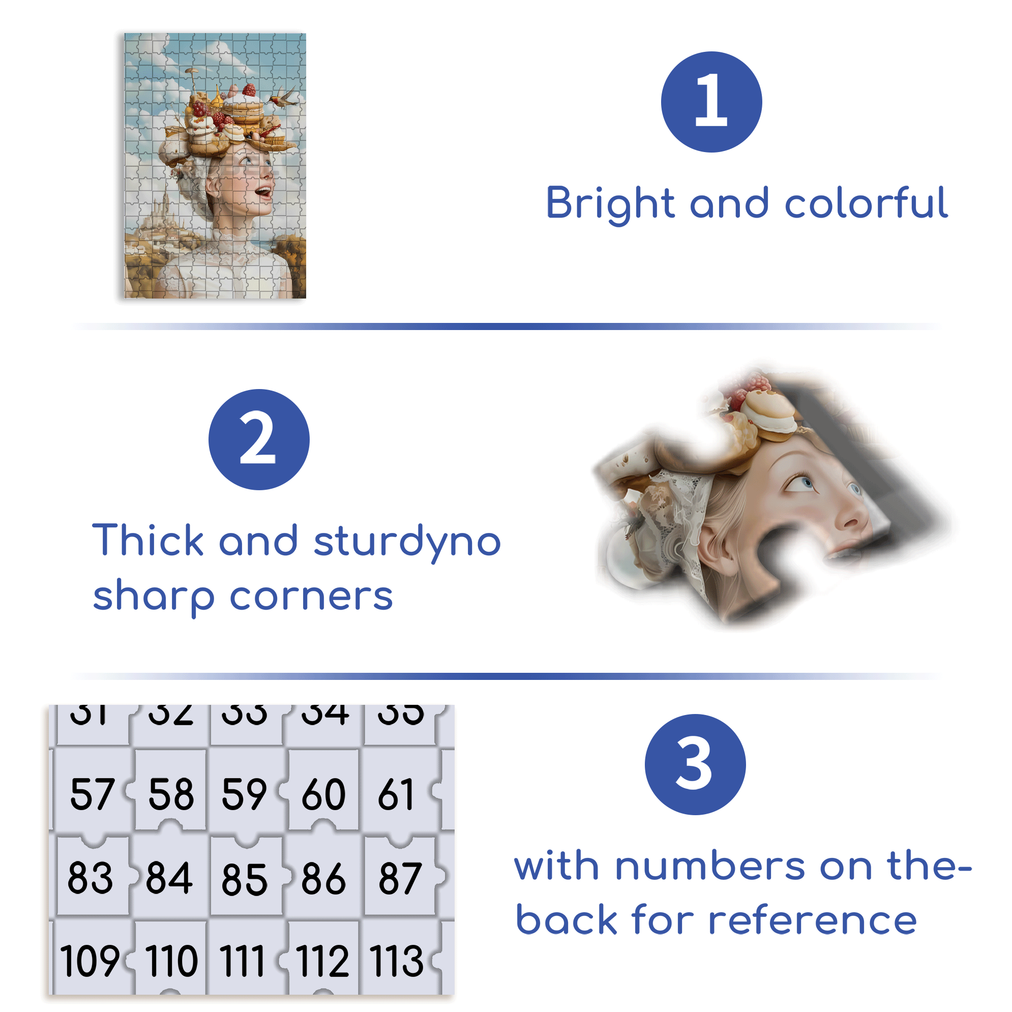 Wonderful Fantasy 500pcs/1000pcs Jigsaw Puzzle, Scratch-Resistant, Interactive Family Game & Brain-Boosting DIY Decor, Perfect for Halloween, Christmas & New Year Gifts, Family Puzzle Game