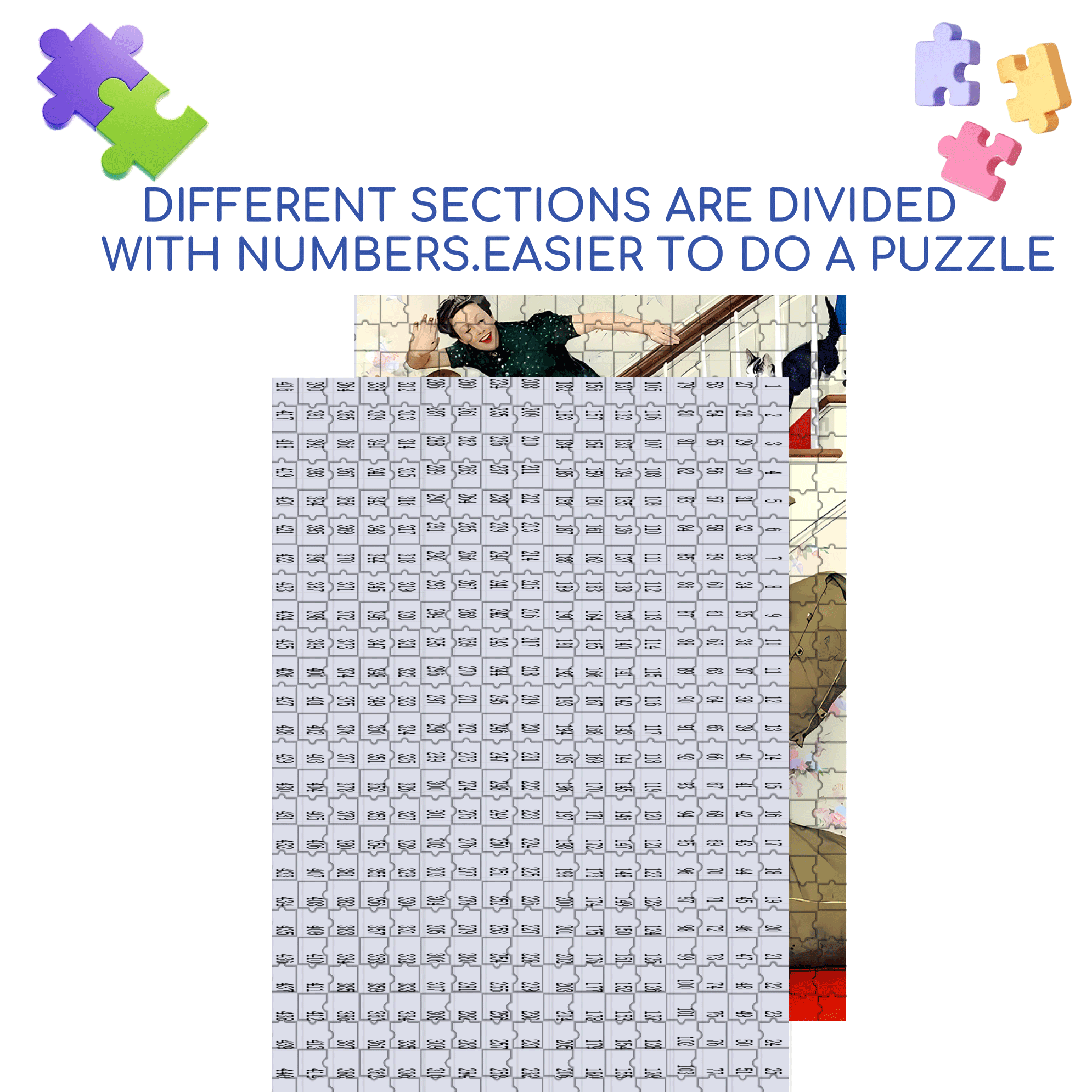 A Day Of Anticipation 500pcs/1000pcs Jigsaw Puzzle, Scratch-Resistant, Interactive Family Game & Brain-Boosting DIY Decor, Perfect for Halloween, Christmas & New Year Gifts, Family Puzzle Game