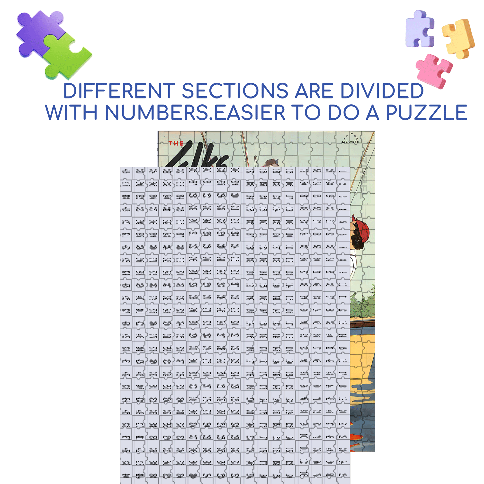 Female Fisherman 500pcs/1000pcs Jigsaw Puzzle, Scratch-Resistant, Interactive Family Game & Brain-Boosting DIY Decor, Perfect for Halloween, Christmas & New Year Gifts, Family Puzzle Game