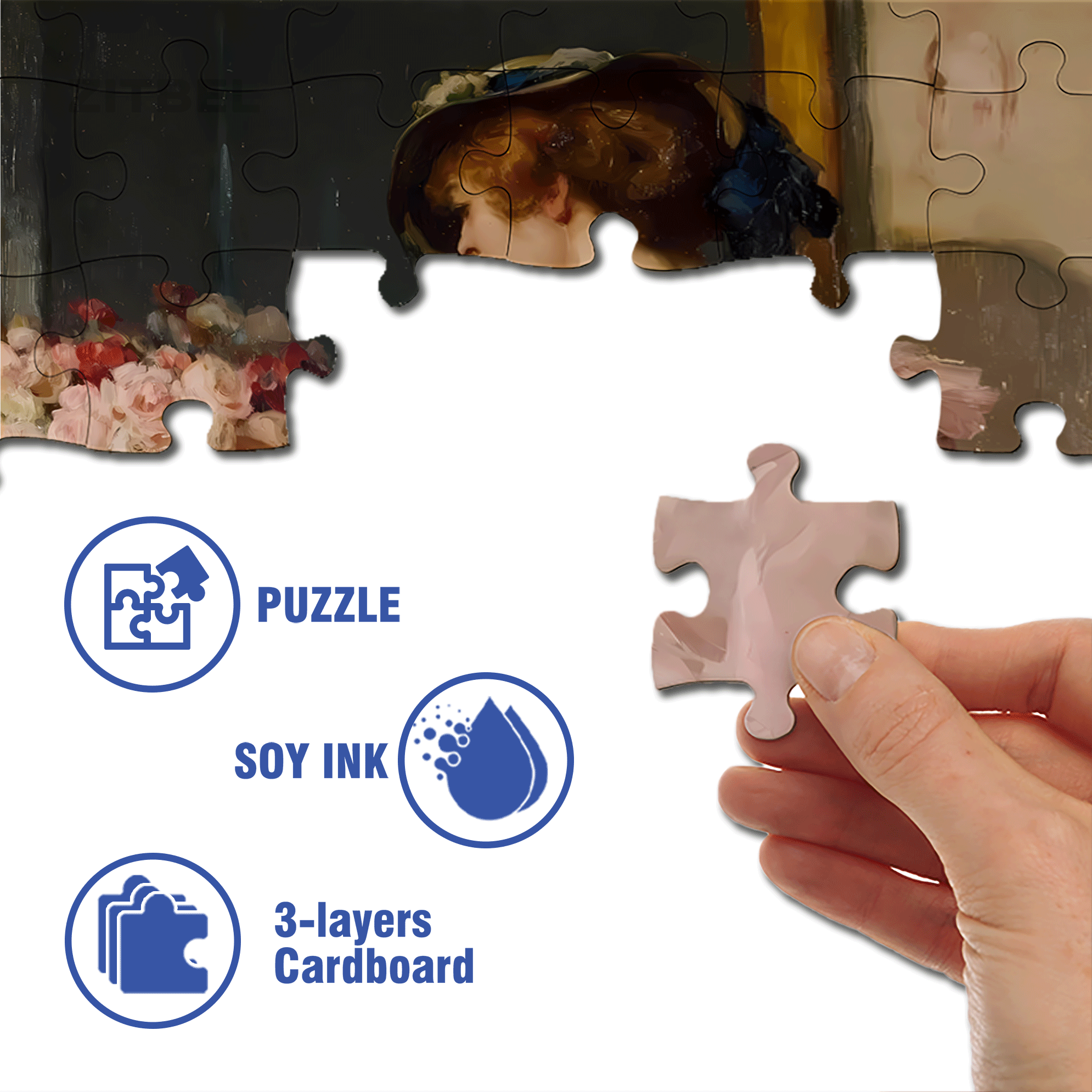 Figure Sketch 500pcs/1000pcs Jigsaw Puzzle, Scratch-Resistant, Interactive Family Game & Brain-Boosting DIY Decor, Perfect for Halloween, Christmas & New Year Gifts, Family Puzzle Game