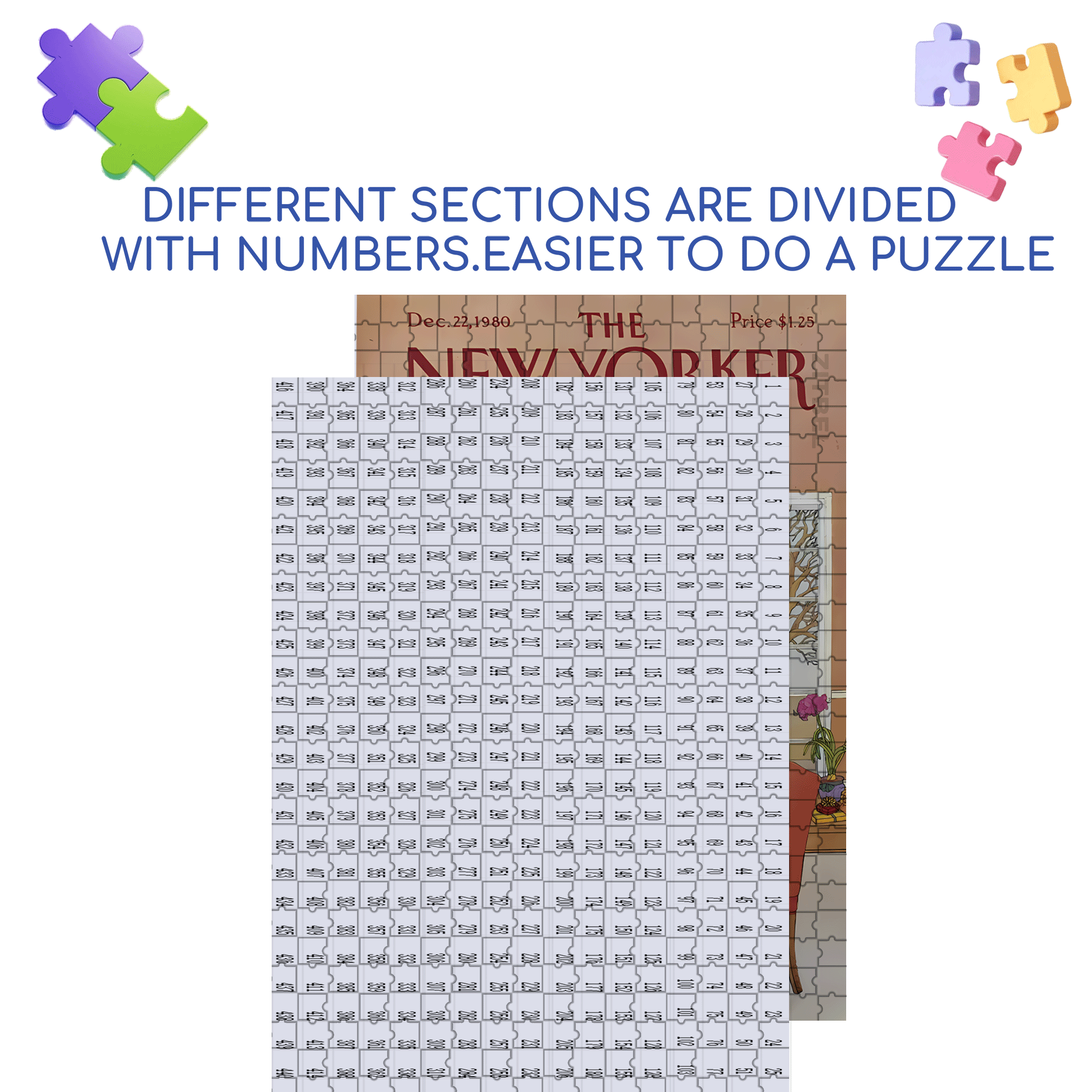 Gift Wrapping 500pcs/1000pcs Jigsaw Puzzle, Scratch-Resistant, Interactive Family Game & Brain-Boosting DIY Decor, Perfect for Halloween, Christmas & New Year Gifts, Family Puzzle Game