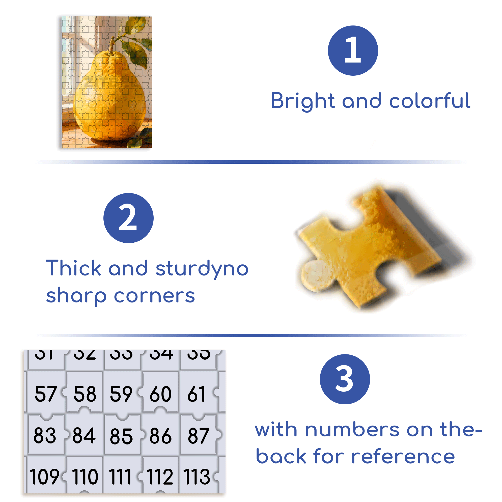 Grapefruit 500pcs/1000pcs Jigsaw Puzzle, Scratch-Resistant, Interactive Family Game & Brain-Boosting DIY Decor, Perfect for Halloween, Christmas & New Year Gifts, Family Puzzle Game