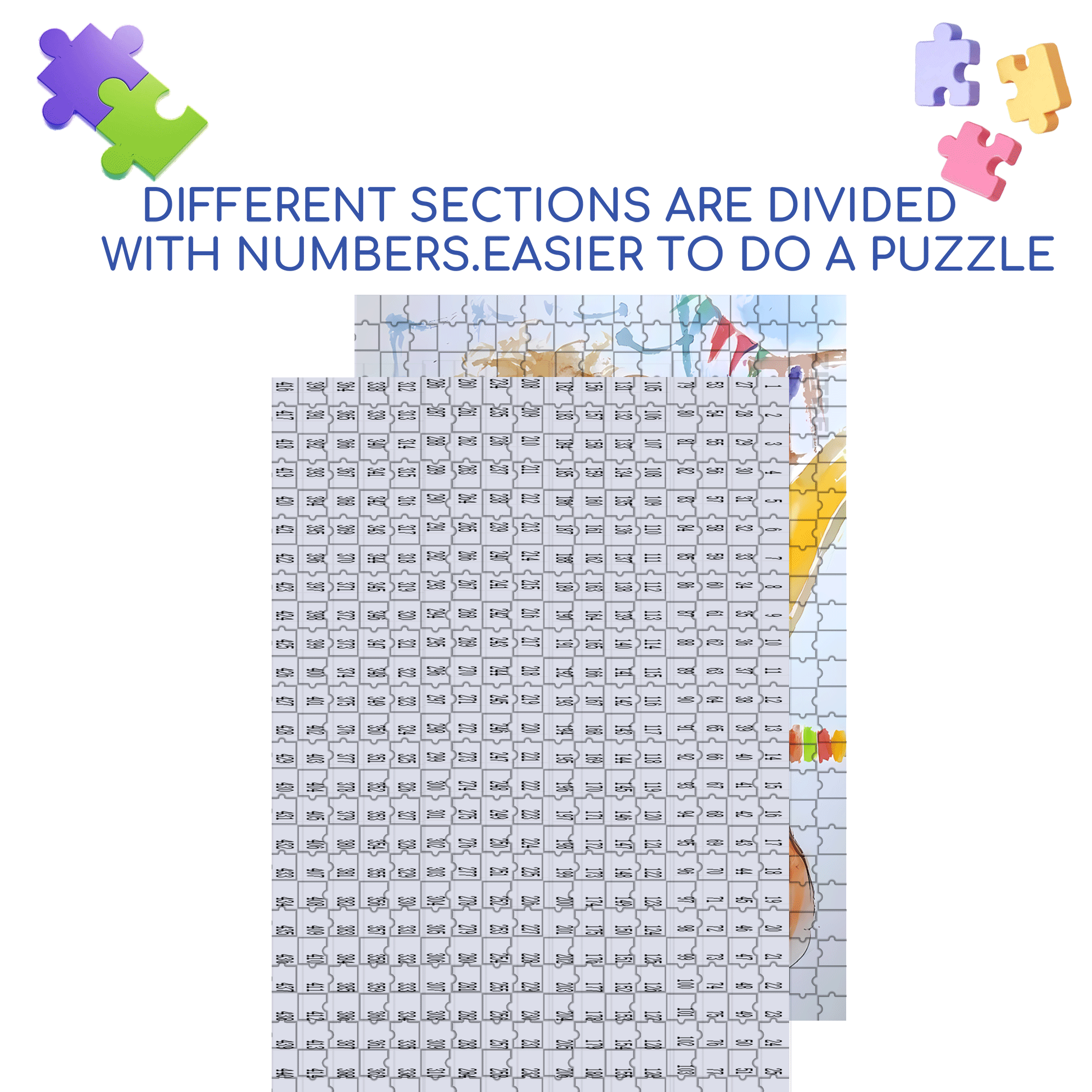Guess Who I Am 500pcs/1000pcs Jigsaw Puzzle, Scratch-Resistant, Interactive Family Game & Brain-Boosting DIY Decor, Perfect for Halloween, Christmas & New Year Gifts, Family Puzzle Game