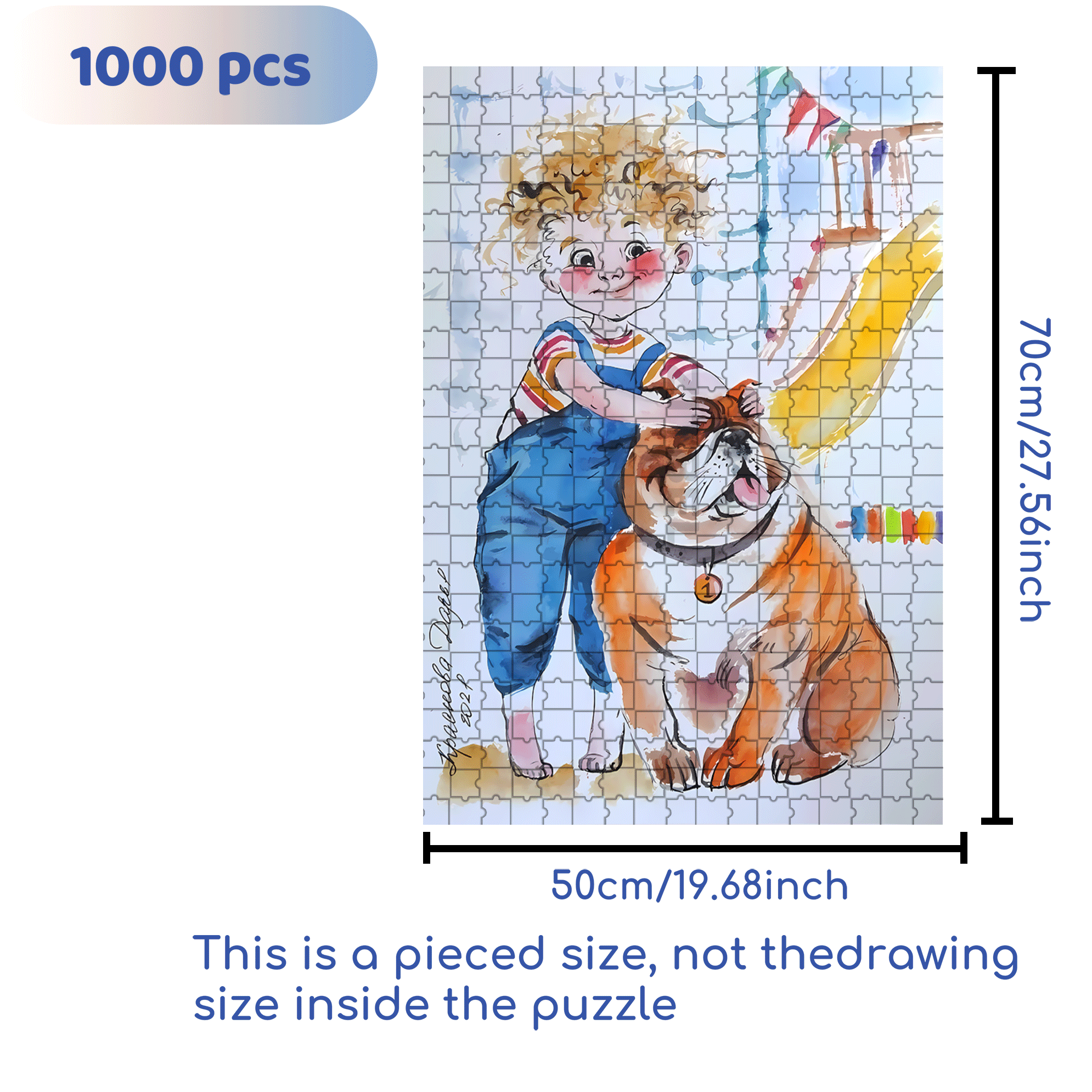 Guess Who I Am 500pcs/1000pcs Jigsaw Puzzle, Scratch-Resistant, Interactive Family Game & Brain-Boosting DIY Decor, Perfect for Halloween, Christmas & New Year Gifts, Family Puzzle Game