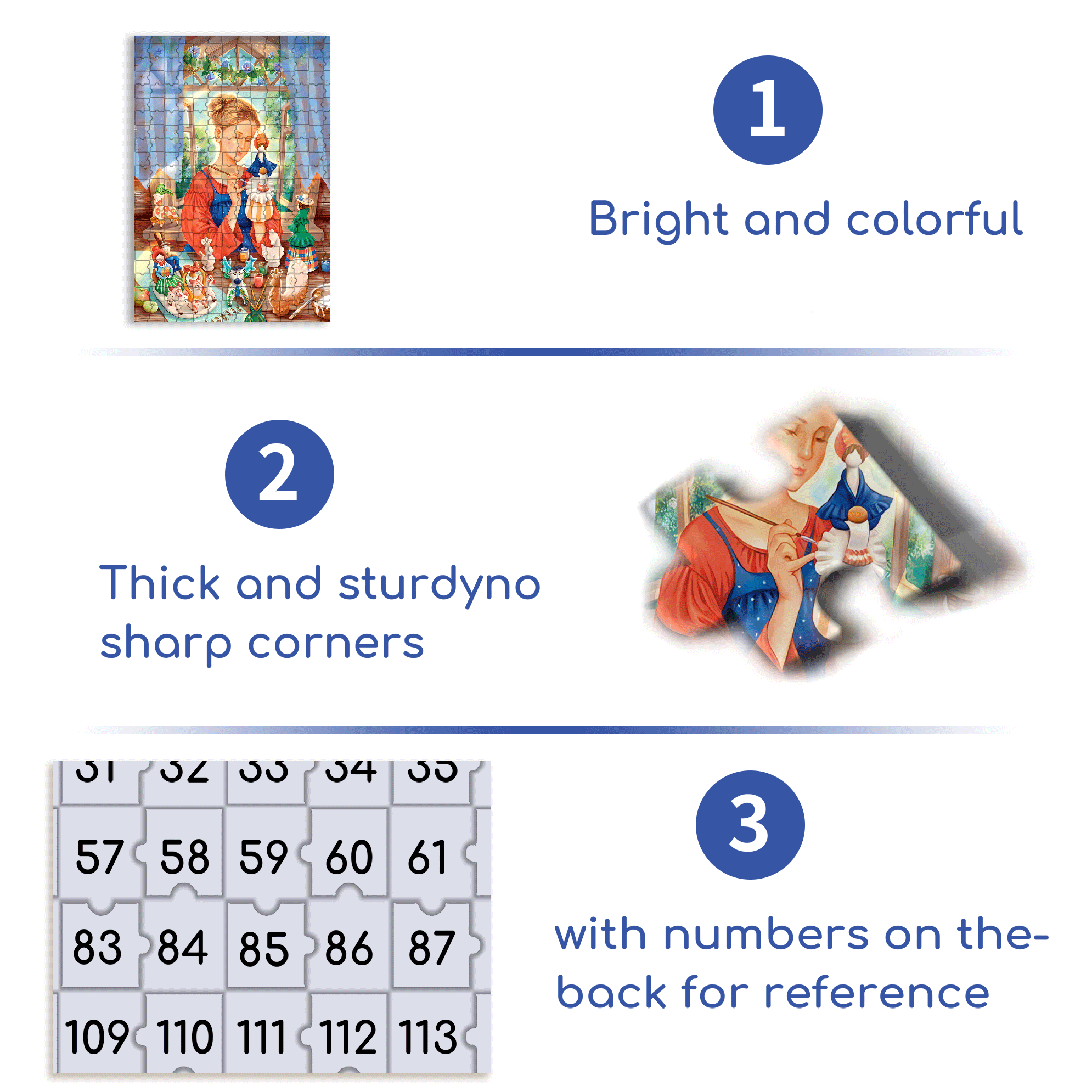 Handicrafts 500pcs/1000pcs Jigsaw Puzzle, Scratch-Resistant, Interactive Family Game & Brain-Boosting DIY Decor, Perfect for Halloween, Christmas & New Year Gifts, Family Puzzle Game