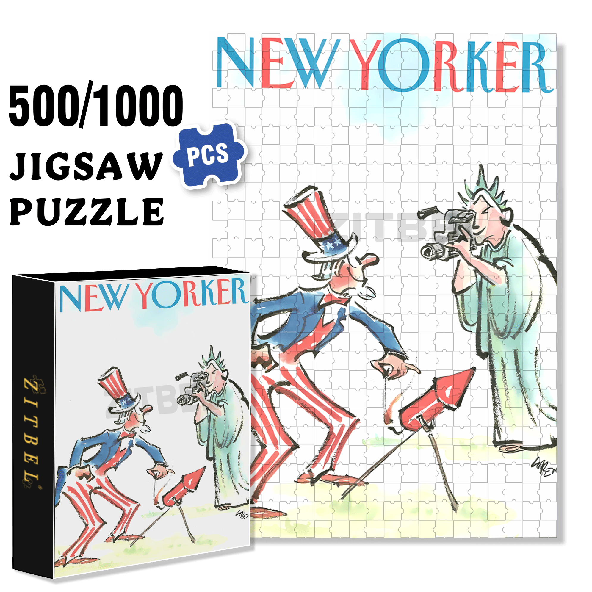 Important Moment 500pcs/1000pcs Jigsaw Puzzle, Scratch-Resistant, Interactive Family Game & Brain-Boosting DIY Decor, Perfect for Halloween, Christmas & New Year Gifts, Family Puzzle Game