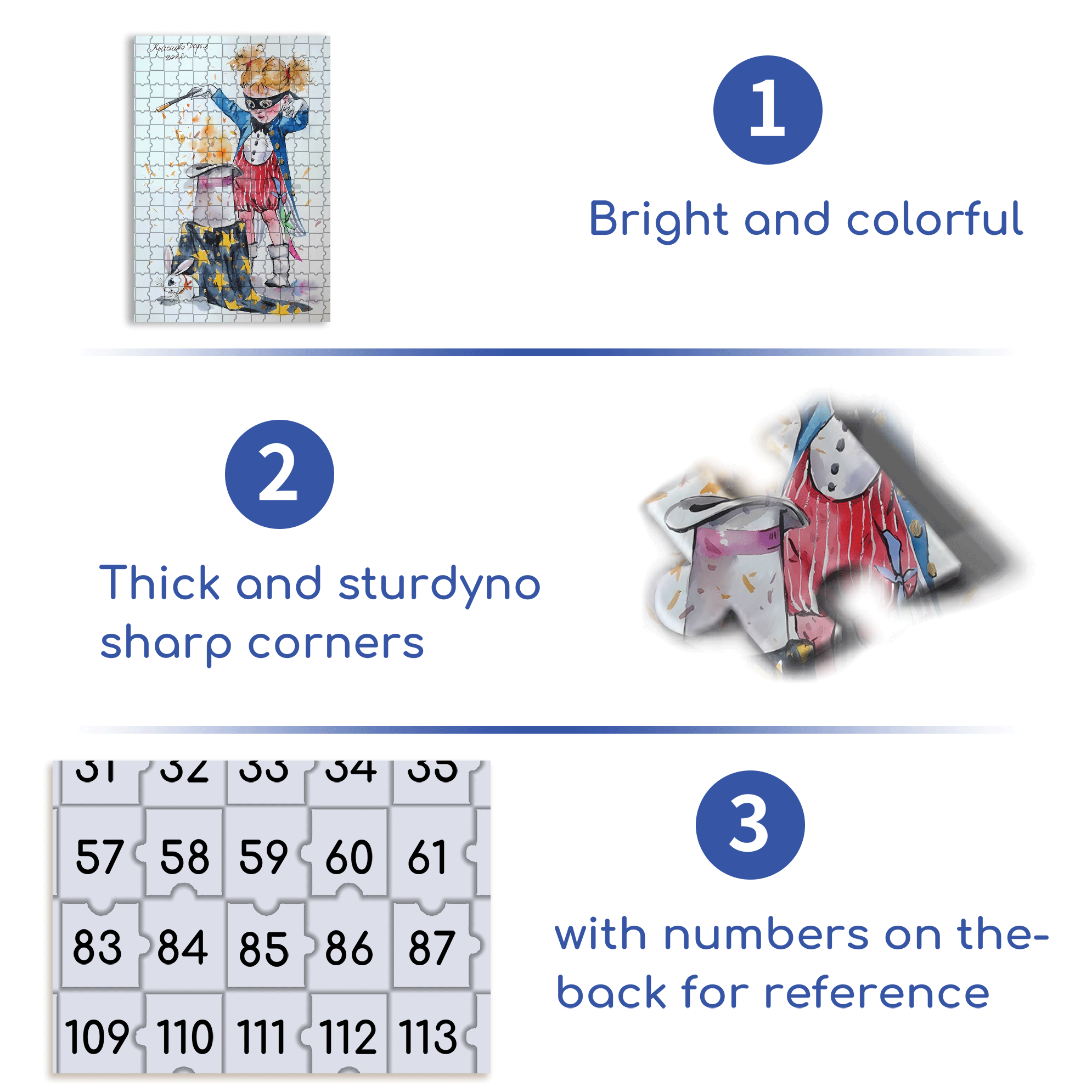 Little Magician 500pcs/1000pcs Jigsaw Puzzle, Scratch-Resistant, Interactive Family Game & Brain-Boosting DIY Decor, Perfect for Halloween, Christmas & New Year Gifts, Family Puzzle Game