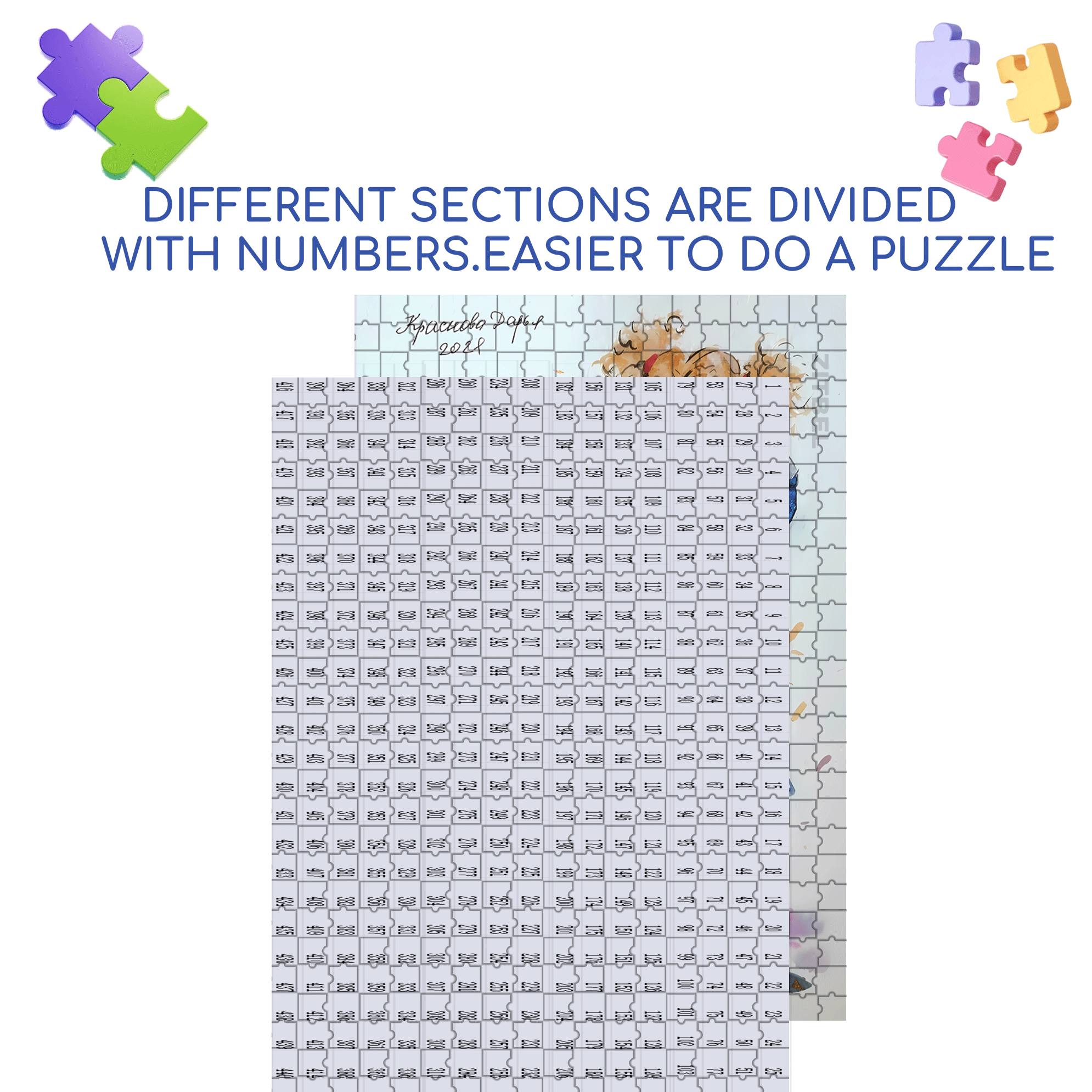 Little Magician 500pcs/1000pcs Jigsaw Puzzle, Scratch-Resistant, Interactive Family Game & Brain-Boosting DIY Decor, Perfect for Halloween, Christmas & New Year Gifts, Family Puzzle Game