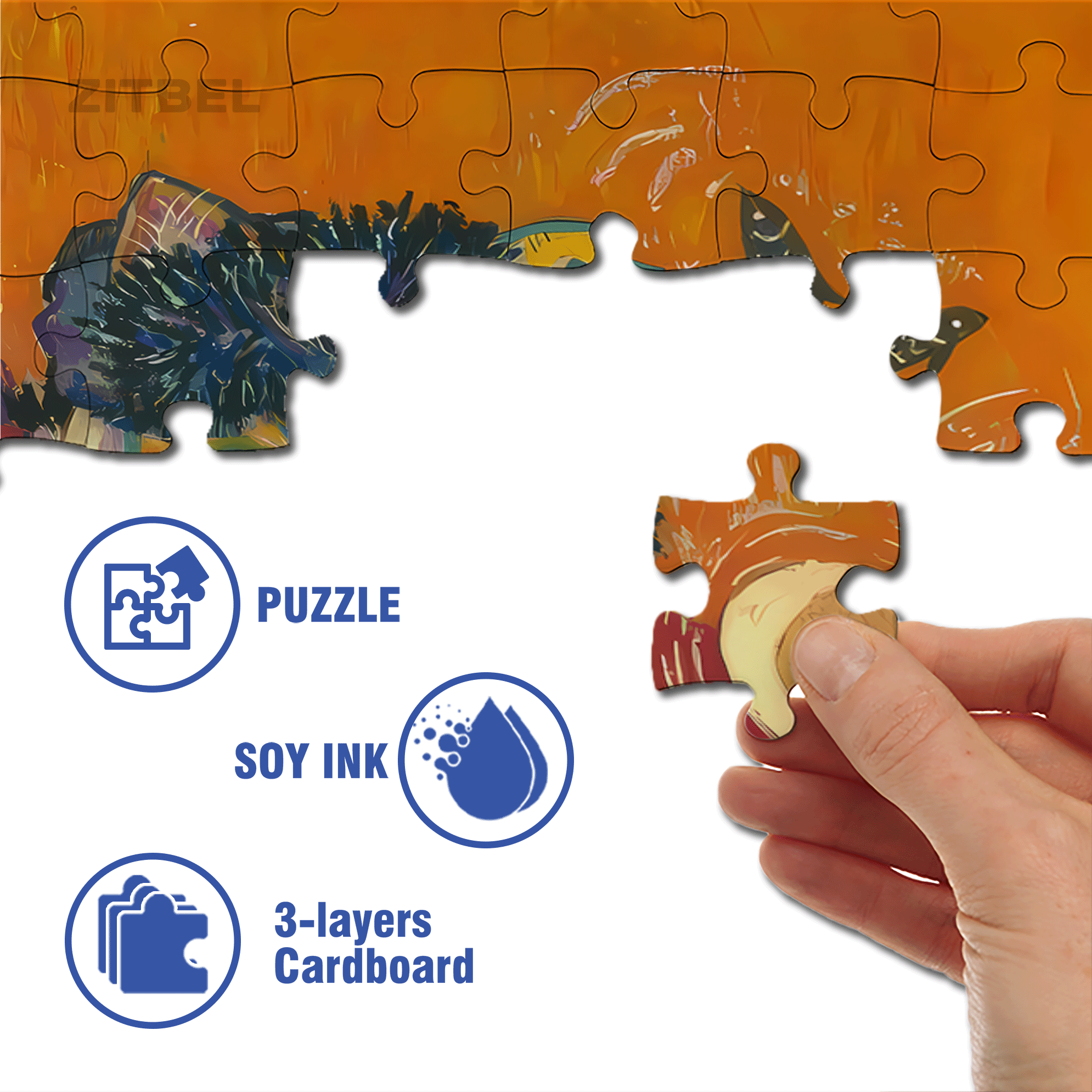 Meow ¡Á World Famous Paintings 3 500pcs/1000pcs Jigsaw Puzzle, Scratch-Resistant, Interactive Family Game & Brain-Boosting DIY Decor, Perfect for Halloween, Christmas & New Year Gifts, Family Puzzle Game