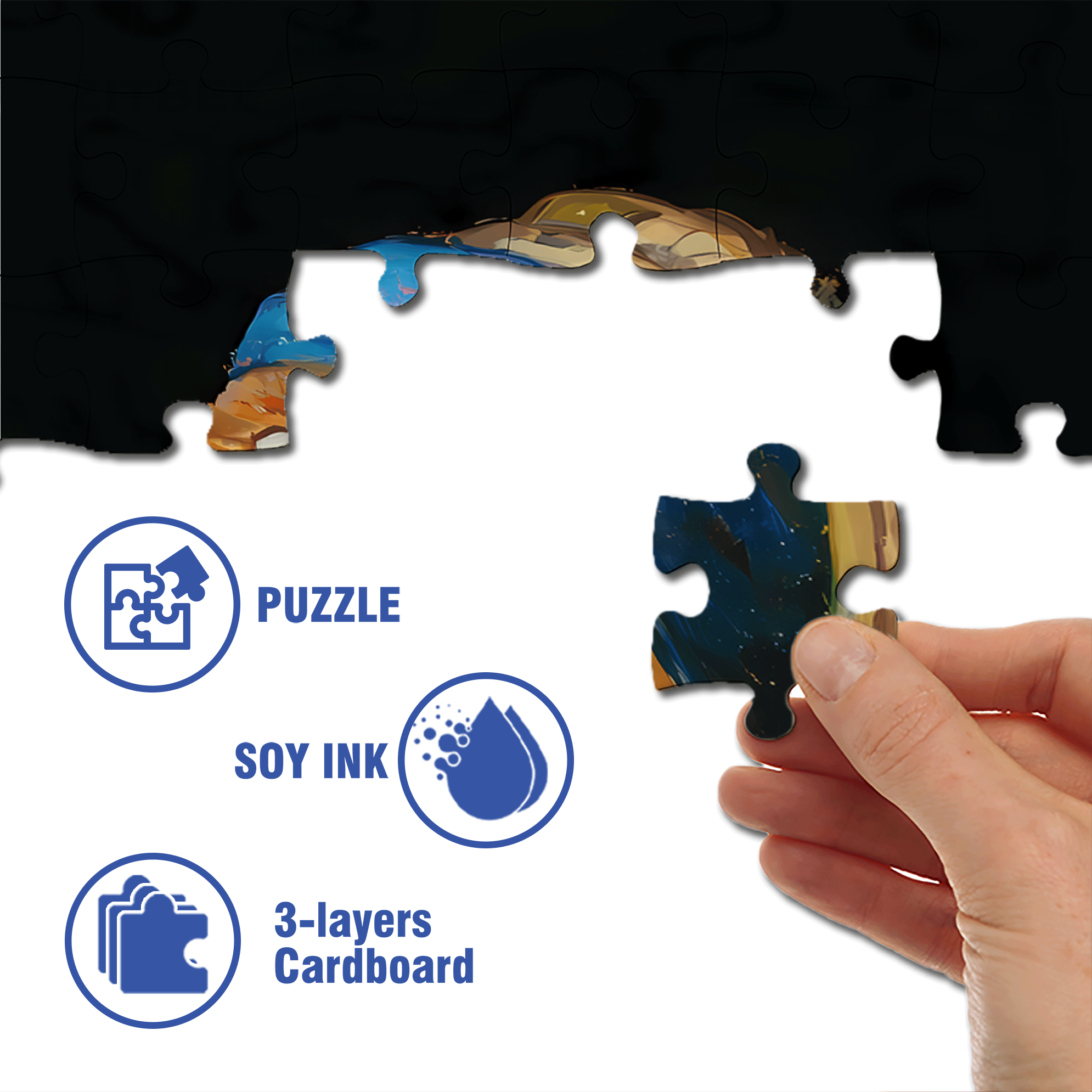 Meow ¡Á World Famous Paintings 7 500pcs/1000pcs Jigsaw Puzzle, Scratch-Resistant, Interactive Family Game & Brain-Boosting DIY Decor, Perfect for Halloween, Christmas & New Year Gifts, Family Puzzle Game
