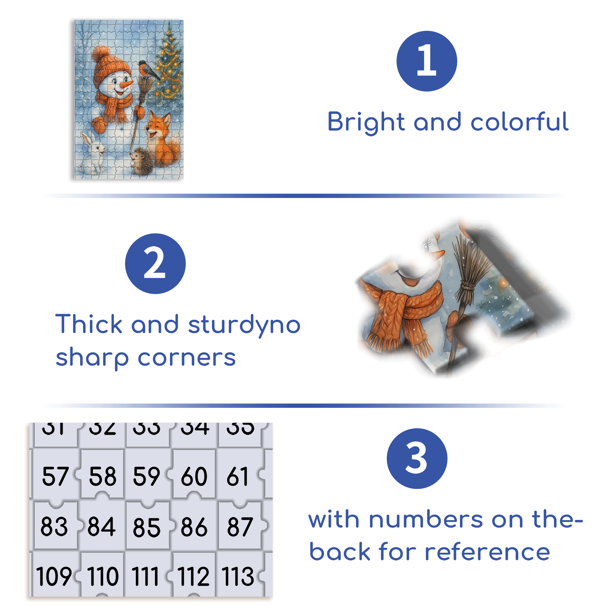 Merry Christmas, My Friend! 500pcs/1000pcs Jigsaw Puzzle, Scratch-Resistant, Interactive Family Game & Brain-Boosting DIY Decor, Perfect for Halloween, Christmas & New Year Gifts, Family Puzzle Game