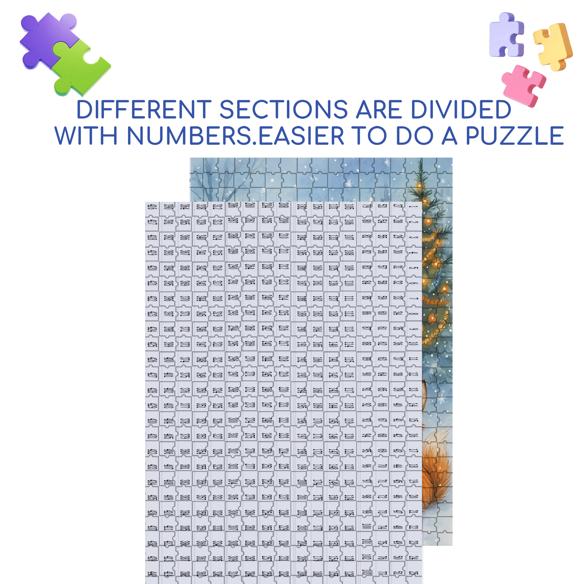 Merry Christmas, My Friend! 500pcs/1000pcs Jigsaw Puzzle, Scratch-Resistant, Interactive Family Game & Brain-Boosting DIY Decor, Perfect for Halloween, Christmas & New Year Gifts, Family Puzzle Game