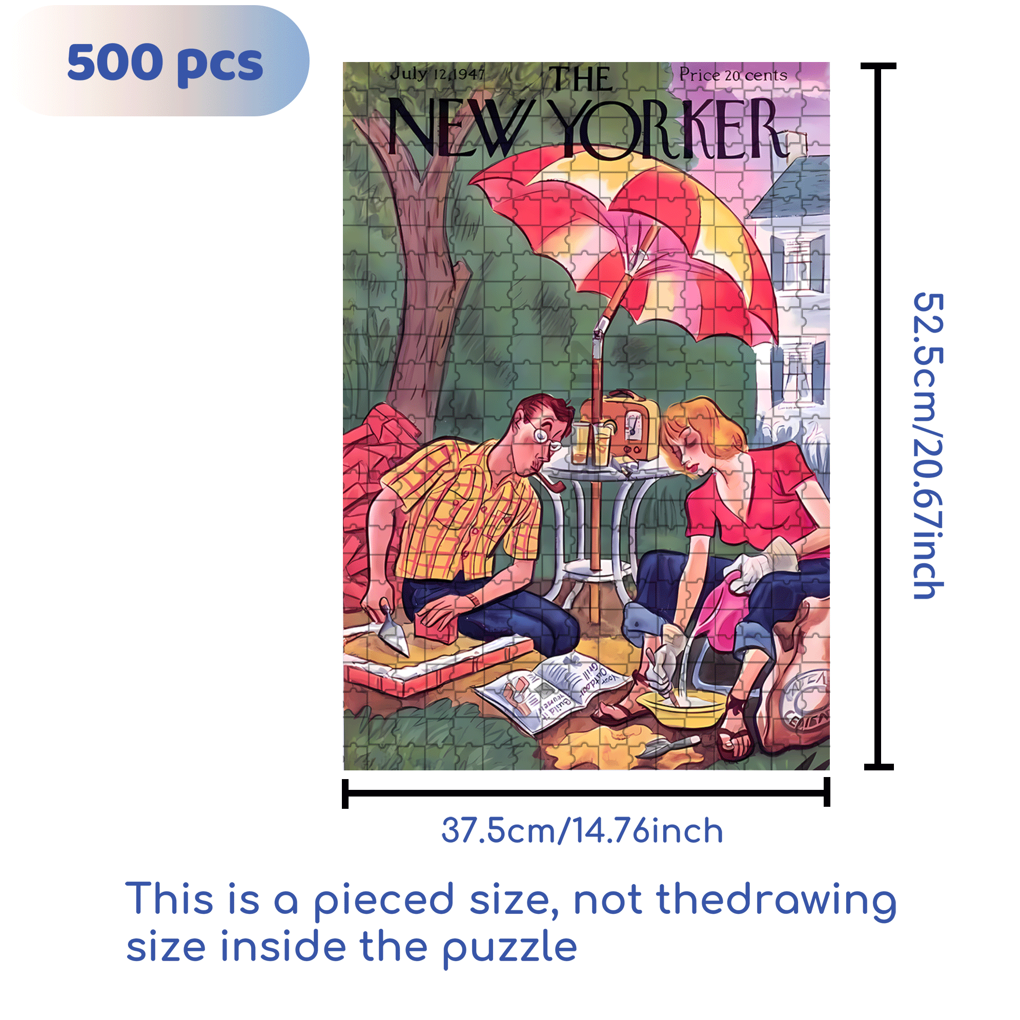 Mixed Cemen 500pcs/1000pcs Jigsaw Puzzle, Scratch-Resistant, Interactive Family Game & Brain-Boosting DIY Decor, Perfect for Halloween, Christmas & New Year Gifts, Family Puzzle Game