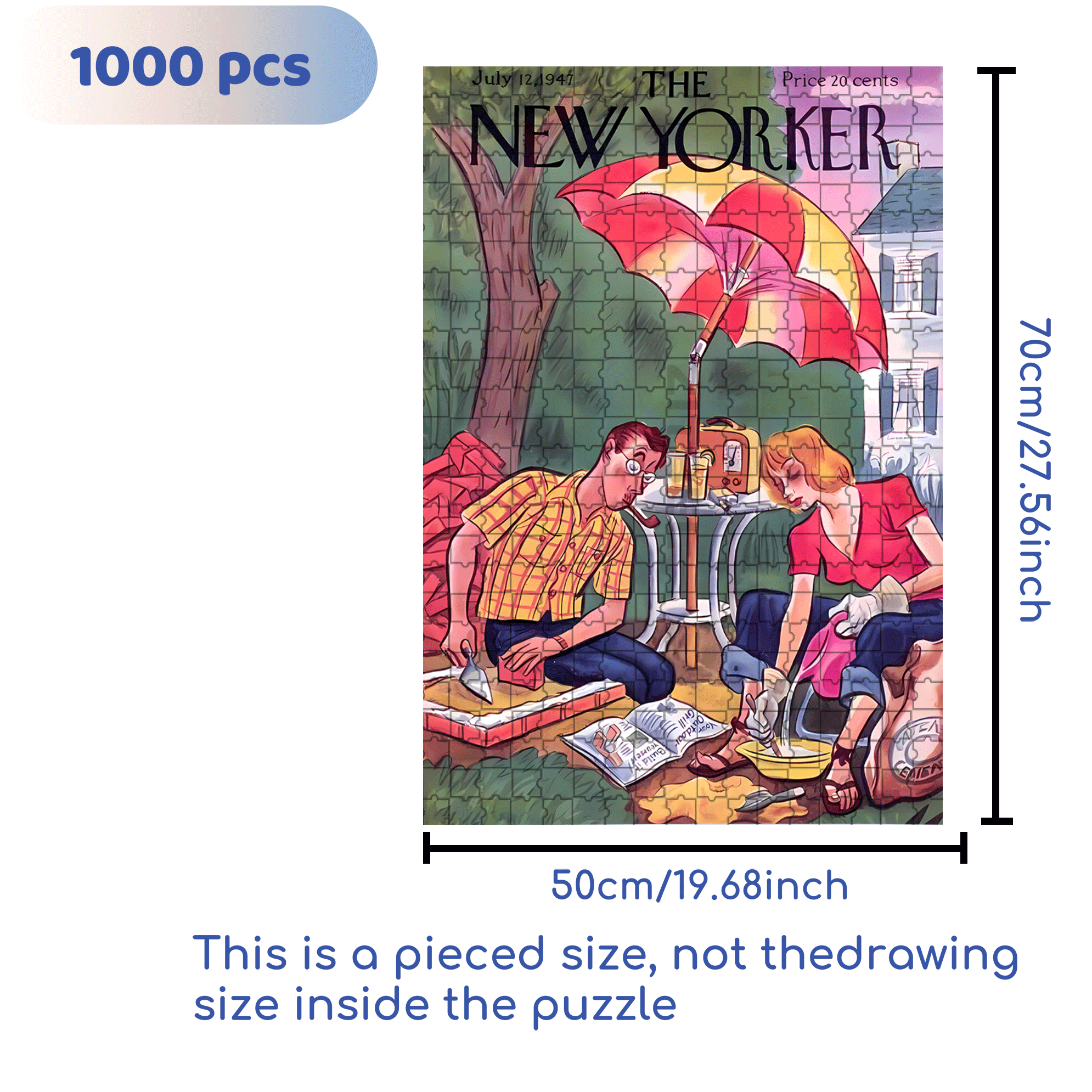 Mixed Cemen 500pcs/1000pcs Jigsaw Puzzle, Scratch-Resistant, Interactive Family Game & Brain-Boosting DIY Decor, Perfect for Halloween, Christmas & New Year Gifts, Family Puzzle Game