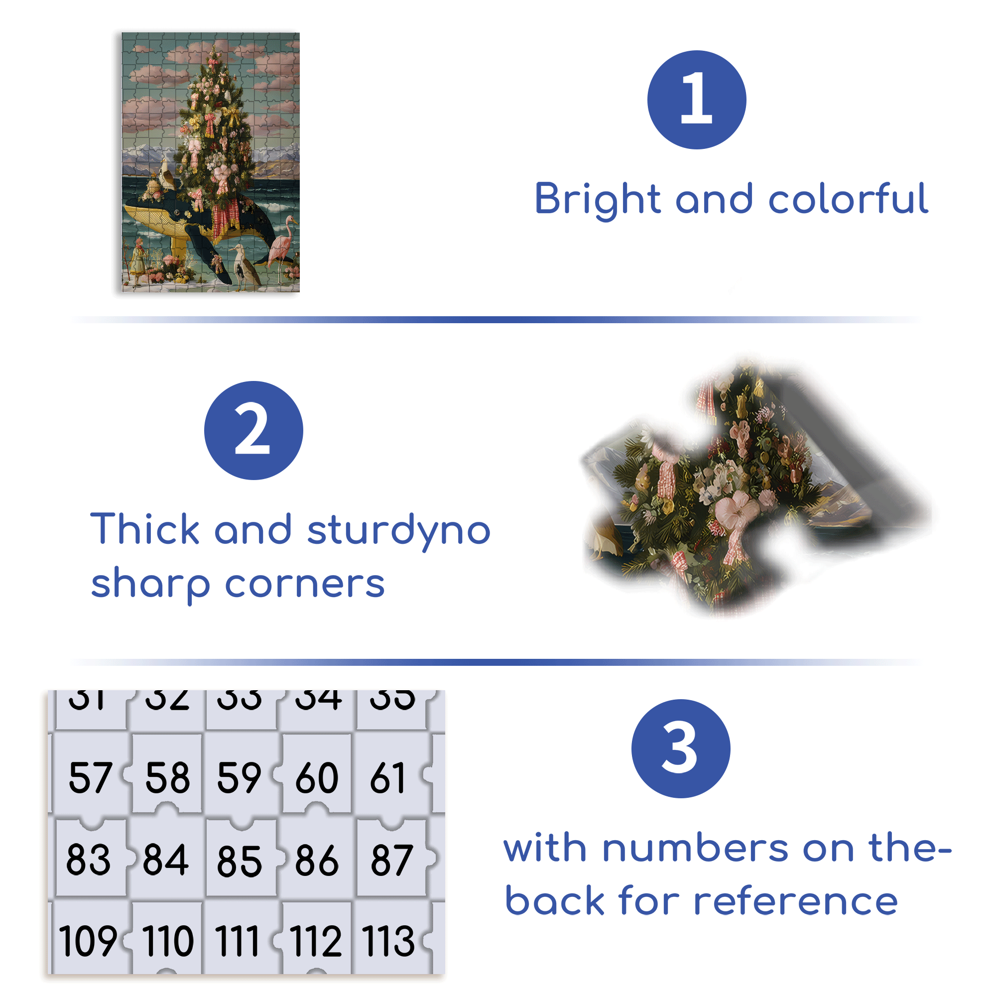 Neptune's Noble 500pcs/1000pcs Jigsaw Puzzle, Scratch-Resistant, Interactive Family Game & Brain-Boosting DIY Decor, Perfect for Halloween, Christmas & New Year Gifts, Family Puzzle Game