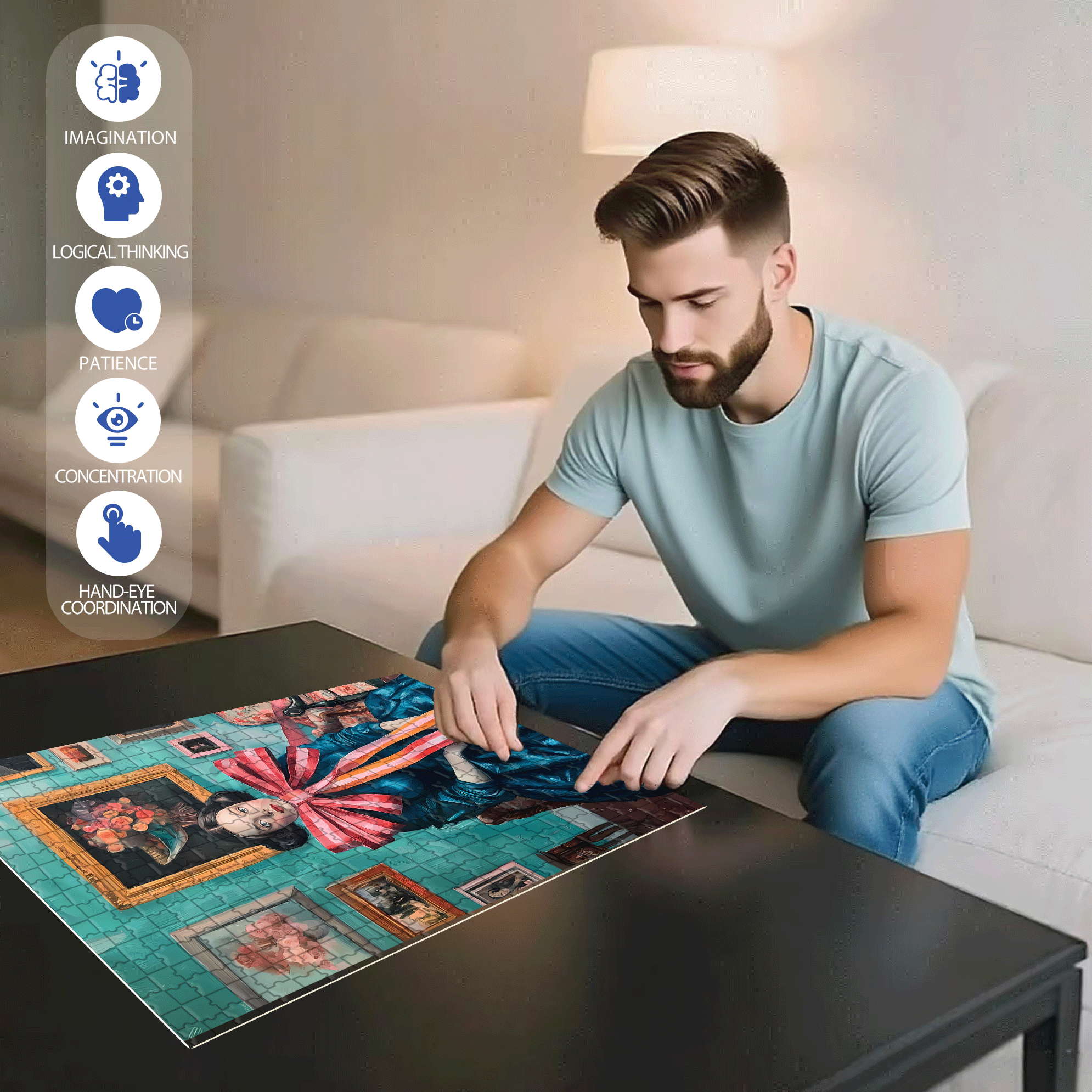 Notes From A Bow Enchantress 500pcs/1000pcs Jigsaw Puzzle, Scratch-Resistant, Interactive Family Game & Brain-Boosting DIY Decor, Perfect for Halloween, Christmas & New Year Gifts, Family Puzzle Game