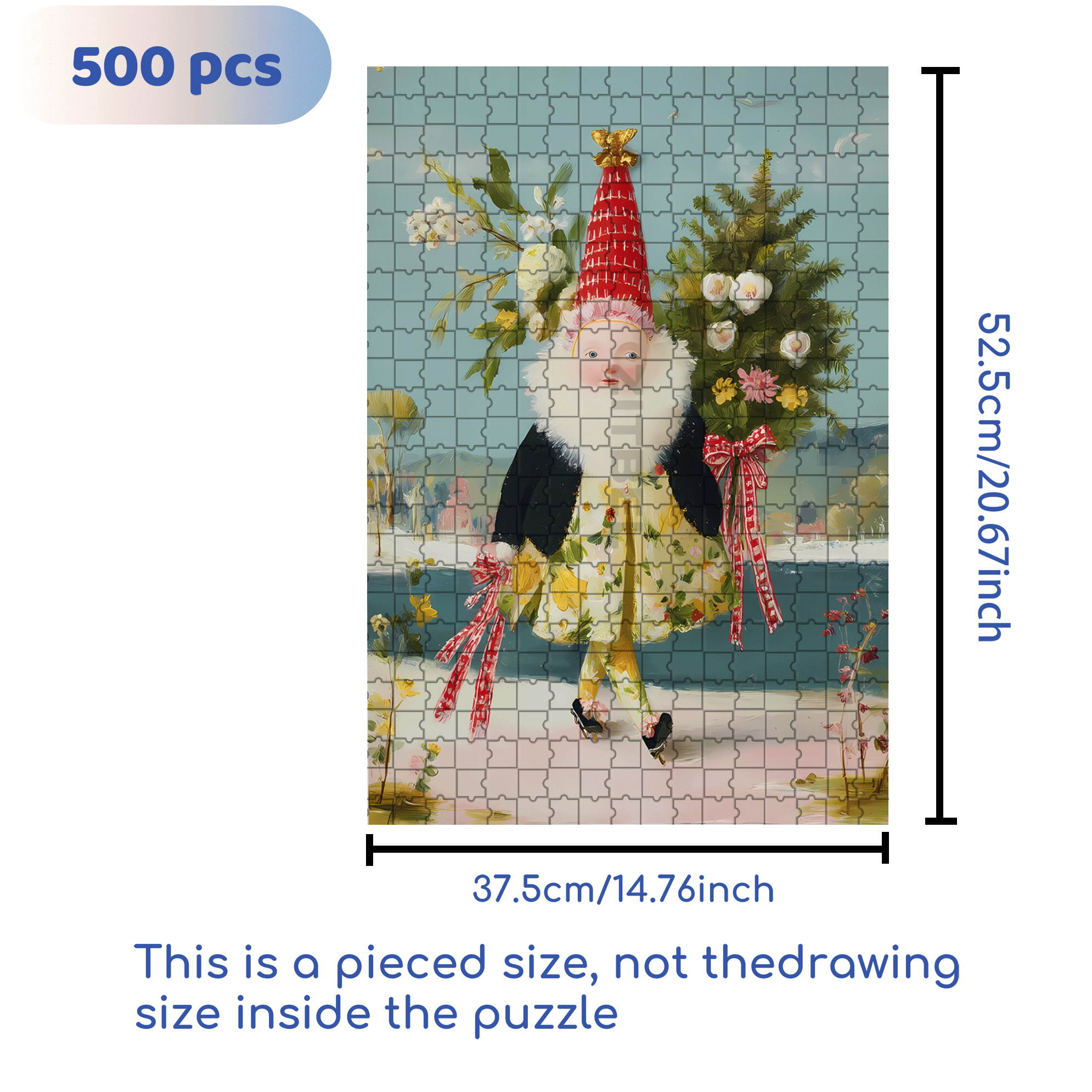Small Wonder, Big Heart 500pcs/1000pcs Jigsaw Puzzle, Scratch-Resistant, Interactive Family Game & Brain-Boosting DIY Decor, Perfect for Halloween, Christmas & New Year Gifts, Family Puzzle Game
