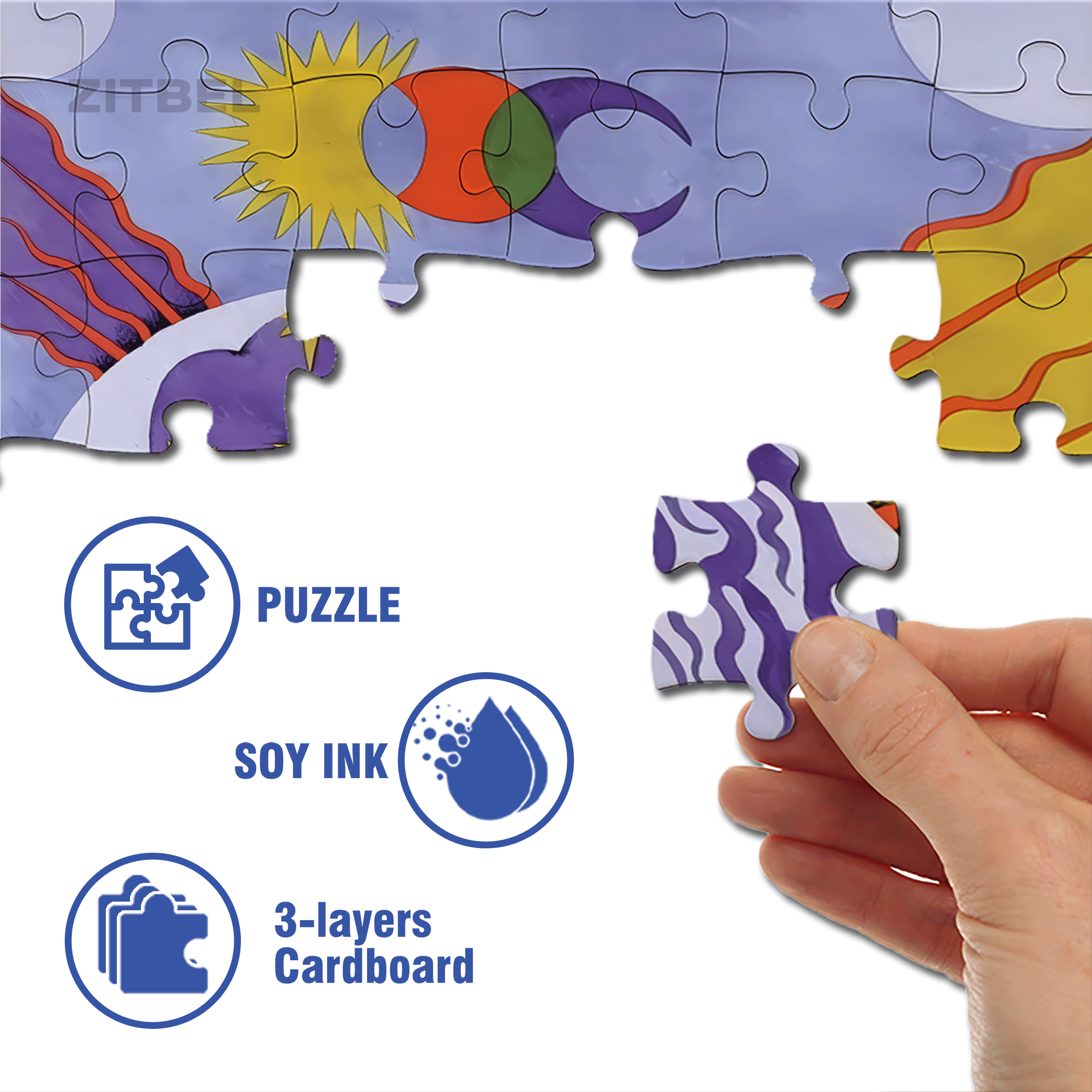 Strange Creatures 3 500pcs/1000pcs Jigsaw Puzzle, Scratch-Resistant, Interactive Family Game & Brain-Boosting DIY Decor, Perfect for Halloween, Christmas & New Year Gifts, Family Puzzle Game