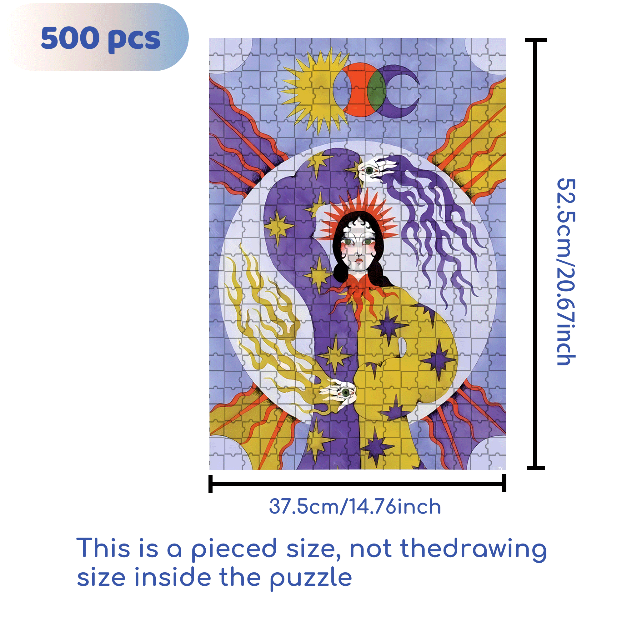 Strange Creatures 3 500pcs/1000pcs Jigsaw Puzzle, Scratch-Resistant, Interactive Family Game & Brain-Boosting DIY Decor, Perfect for Halloween, Christmas & New Year Gifts, Family Puzzle Game