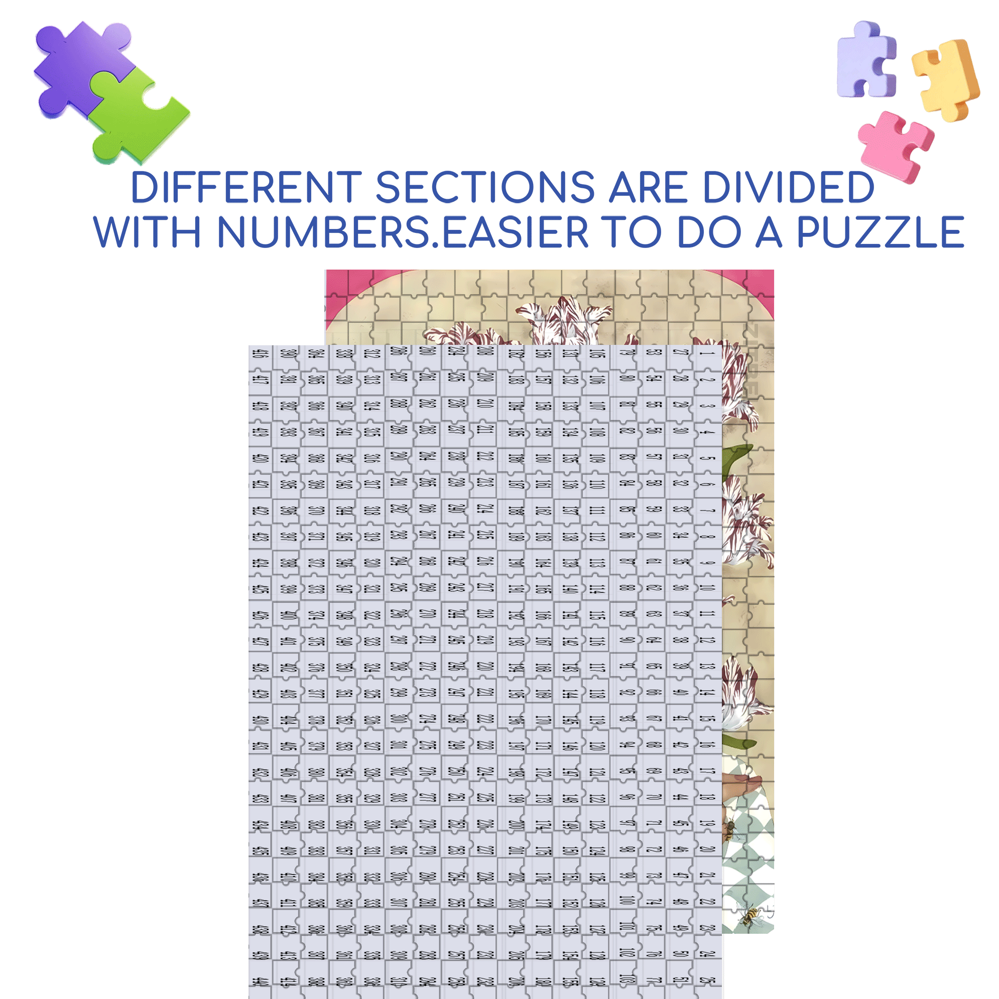 Strange Creatures 4 500pcs/1000pcs Jigsaw Puzzle, Scratch-Resistant, Interactive Family Game & Brain-Boosting DIY Decor, Perfect for Halloween, Christmas & New Year Gifts, Family Puzzle Game