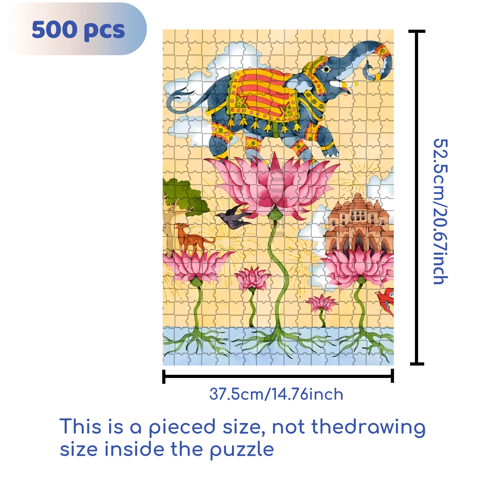Strange Creatures 5 500pcs/1000pcs Jigsaw Puzzle, Scratch-Resistant, Interactive Family Game & Brain-Boosting DIY Decor, Perfect for Halloween, Christmas & New Year Gifts, Family Puzzle Game