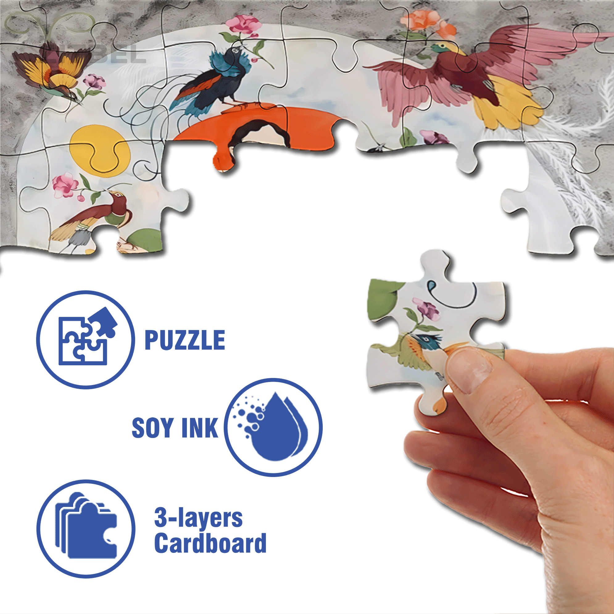 Strange Creatures 6 500pcs/1000pcs Jigsaw Puzzle, Scratch-Resistant, Interactive Family Game & Brain-Boosting DIY Decor, Perfect for Halloween, Christmas & New Year Gifts, Family Puzzle Game