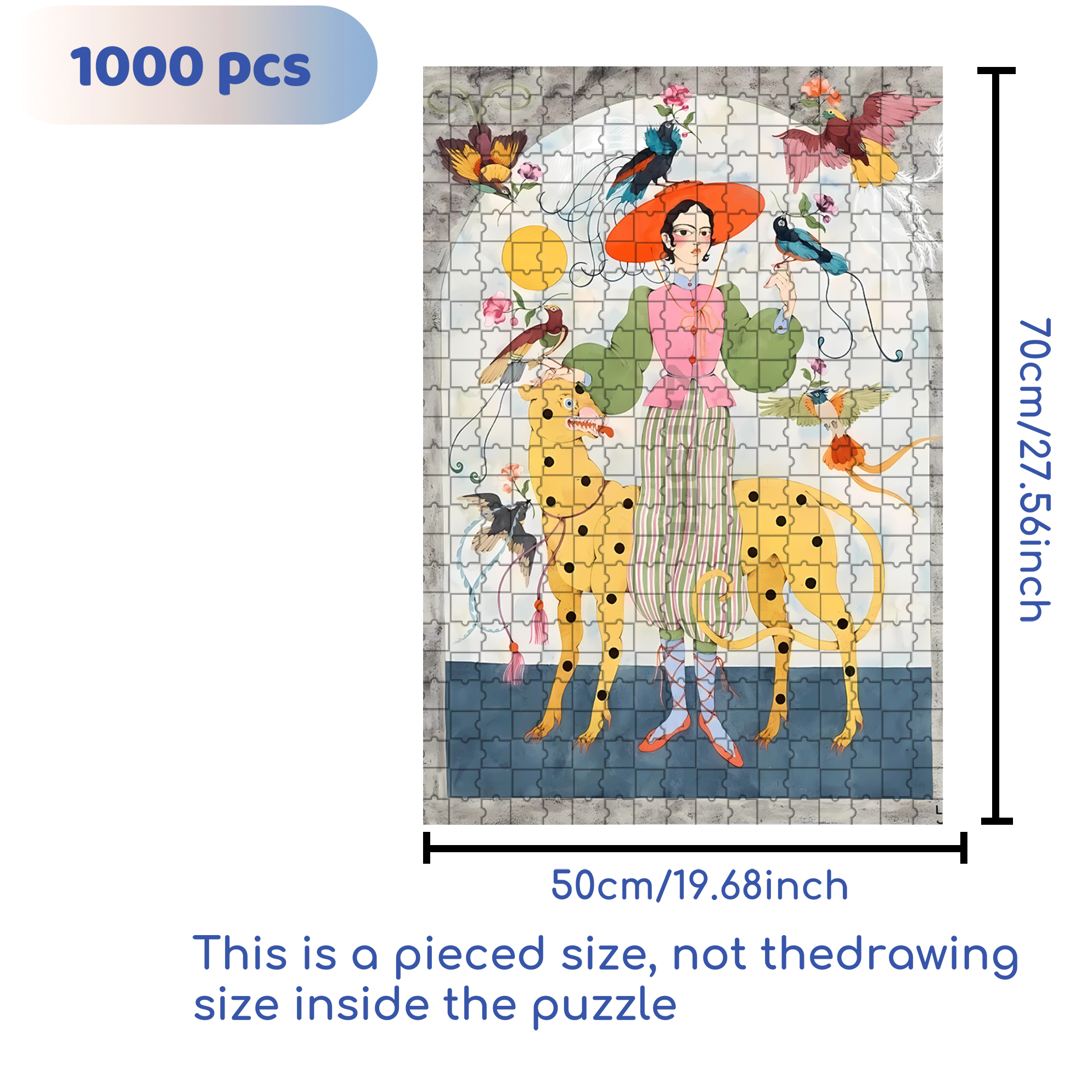 Strange Creatures 6 500pcs/1000pcs Jigsaw Puzzle, Scratch-Resistant, Interactive Family Game & Brain-Boosting DIY Decor, Perfect for Halloween, Christmas & New Year Gifts, Family Puzzle Game