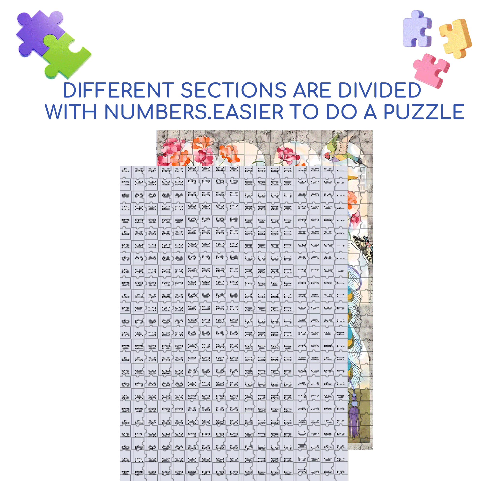 Strange Creatures 7 500pcs/1000pcs Jigsaw Puzzle, Scratch-Resistant, Interactive Family Game & Brain-Boosting DIY Decor, Perfect for Halloween, Christmas & New Year Gifts, Family Puzzle Game