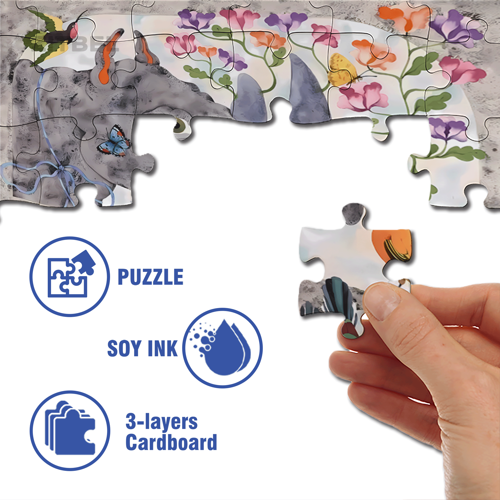 Strange Creatures 8 500pcs/1000pcs Jigsaw Puzzle, Scratch-Resistant, Interactive Family Game & Brain-Boosting DIY Decor, Perfect for Halloween, Christmas & New Year Gifts, Family Puzzle Game