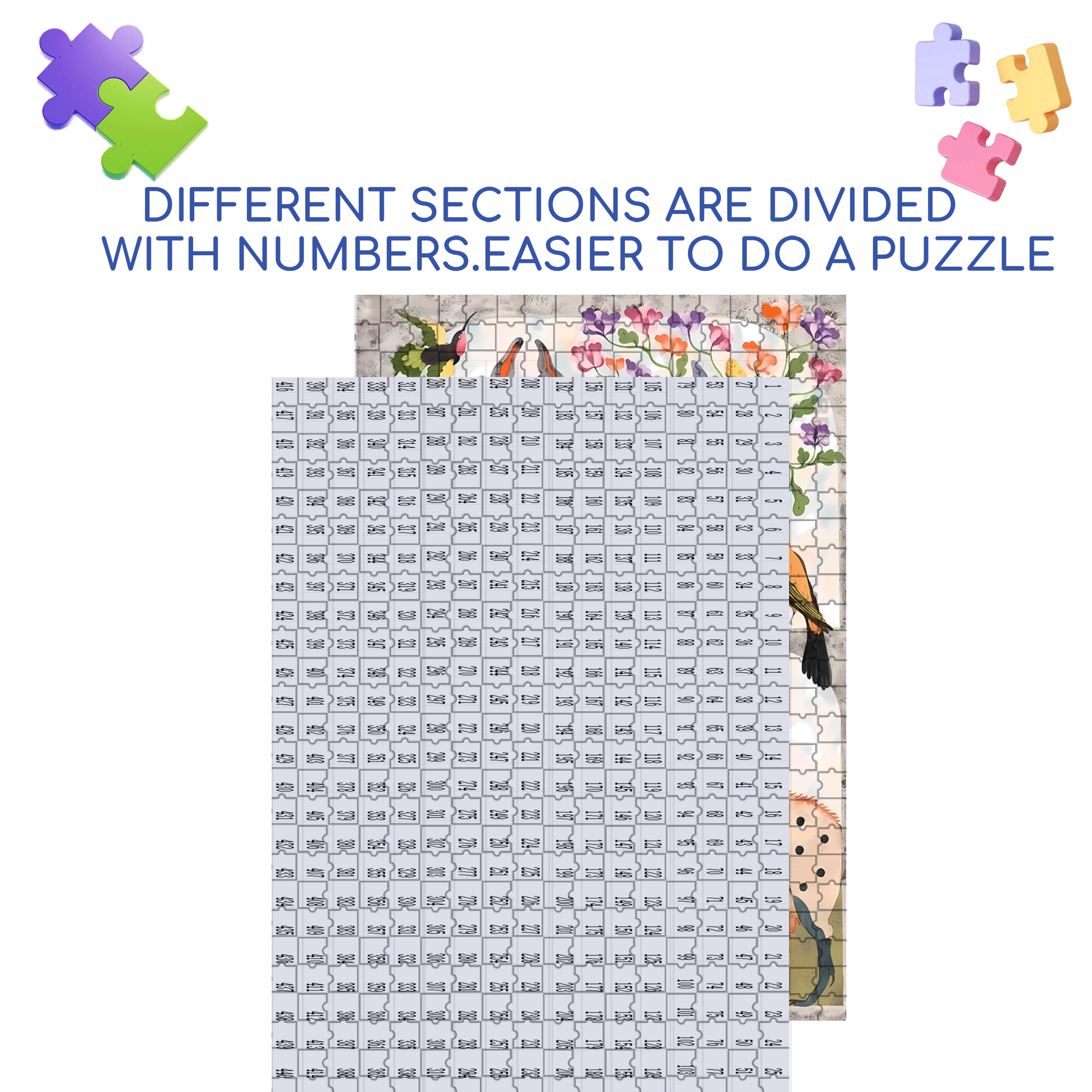 Strange Creatures 8 500pcs/1000pcs Jigsaw Puzzle, Scratch-Resistant, Interactive Family Game & Brain-Boosting DIY Decor, Perfect for Halloween, Christmas & New Year Gifts, Family Puzzle Game