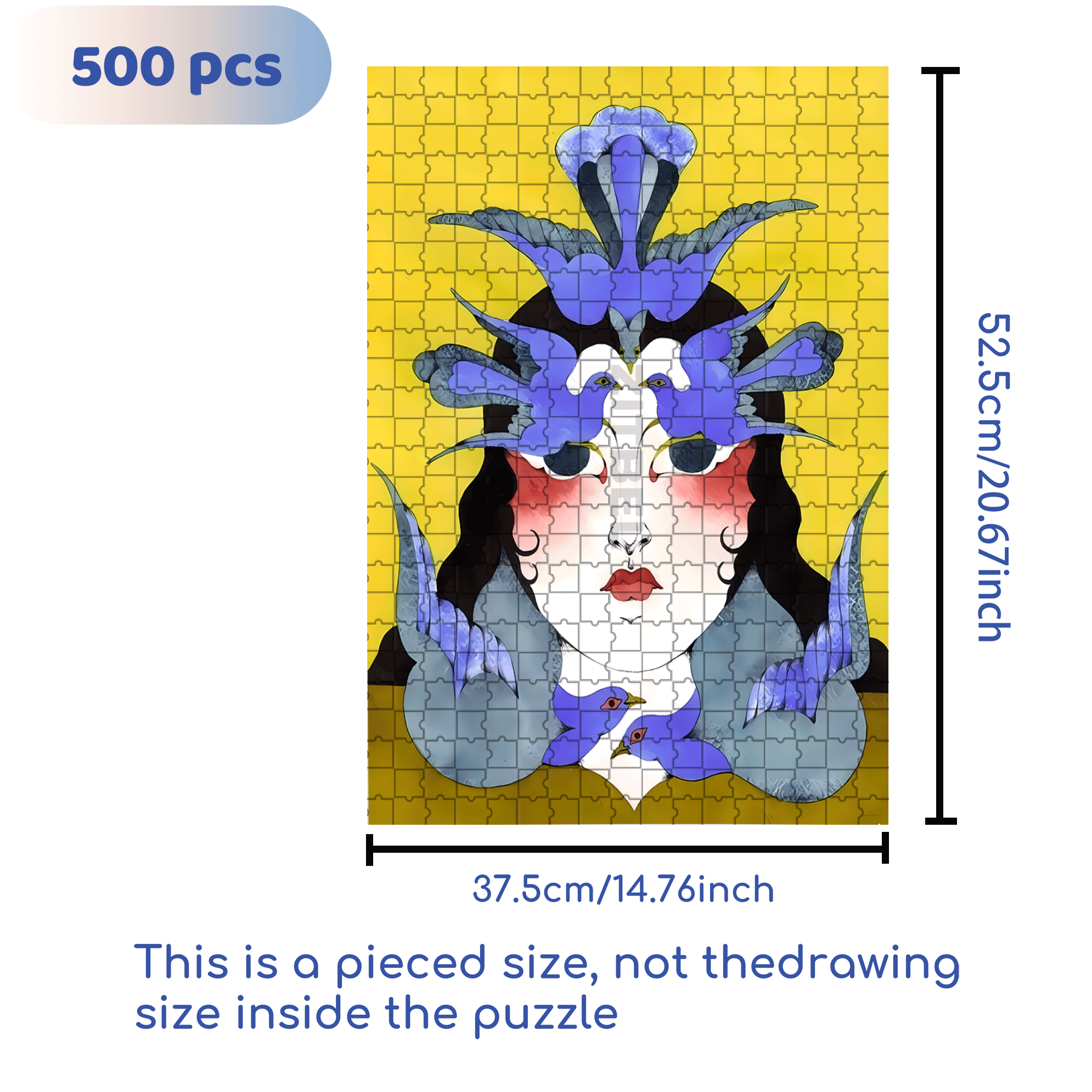 Strange Creatures 500pcs/1000pcs Jigsaw Puzzle, Scratch-Resistant, Interactive Family Game & Brain-Boosting DIY Decor, Perfect for Halloween, Christmas & New Year Gifts, Family Puzzle Game