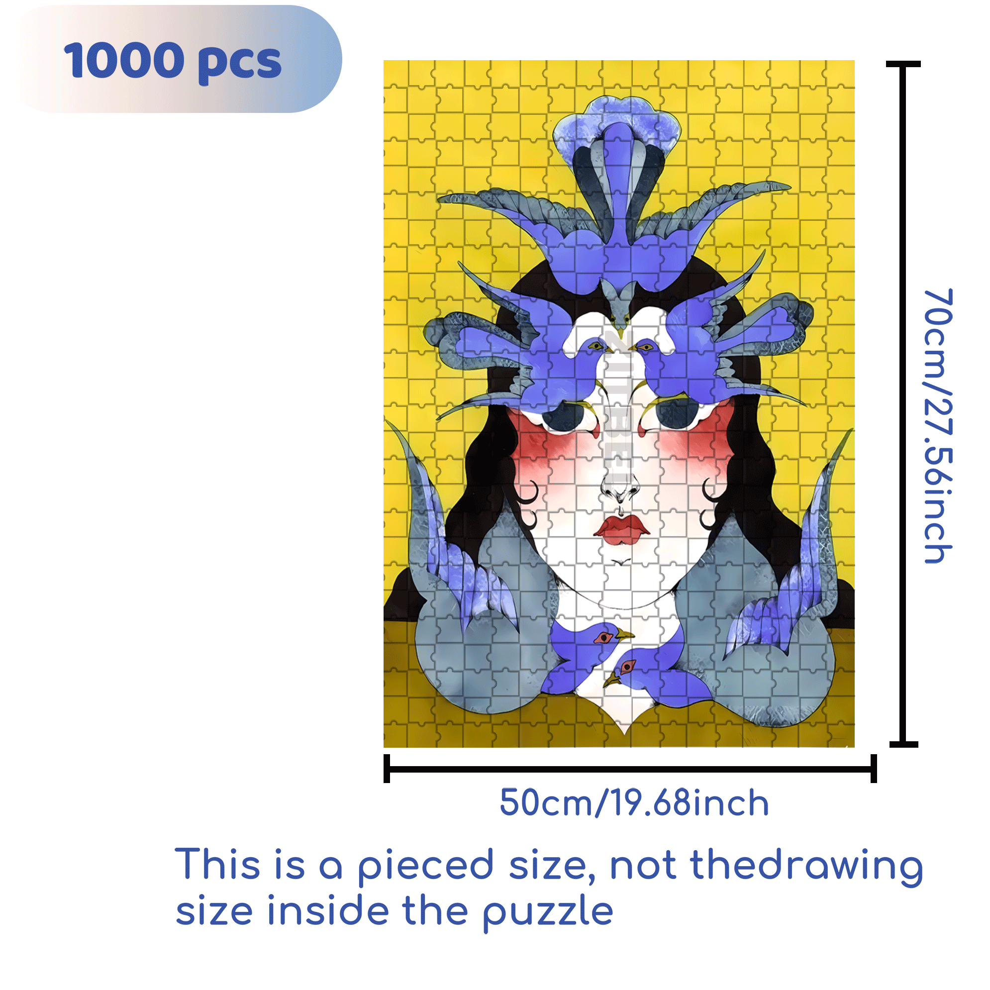 Strange Creatures 500pcs/1000pcs Jigsaw Puzzle, Scratch-Resistant, Interactive Family Game & Brain-Boosting DIY Decor, Perfect for Halloween, Christmas & New Year Gifts, Family Puzzle Game
