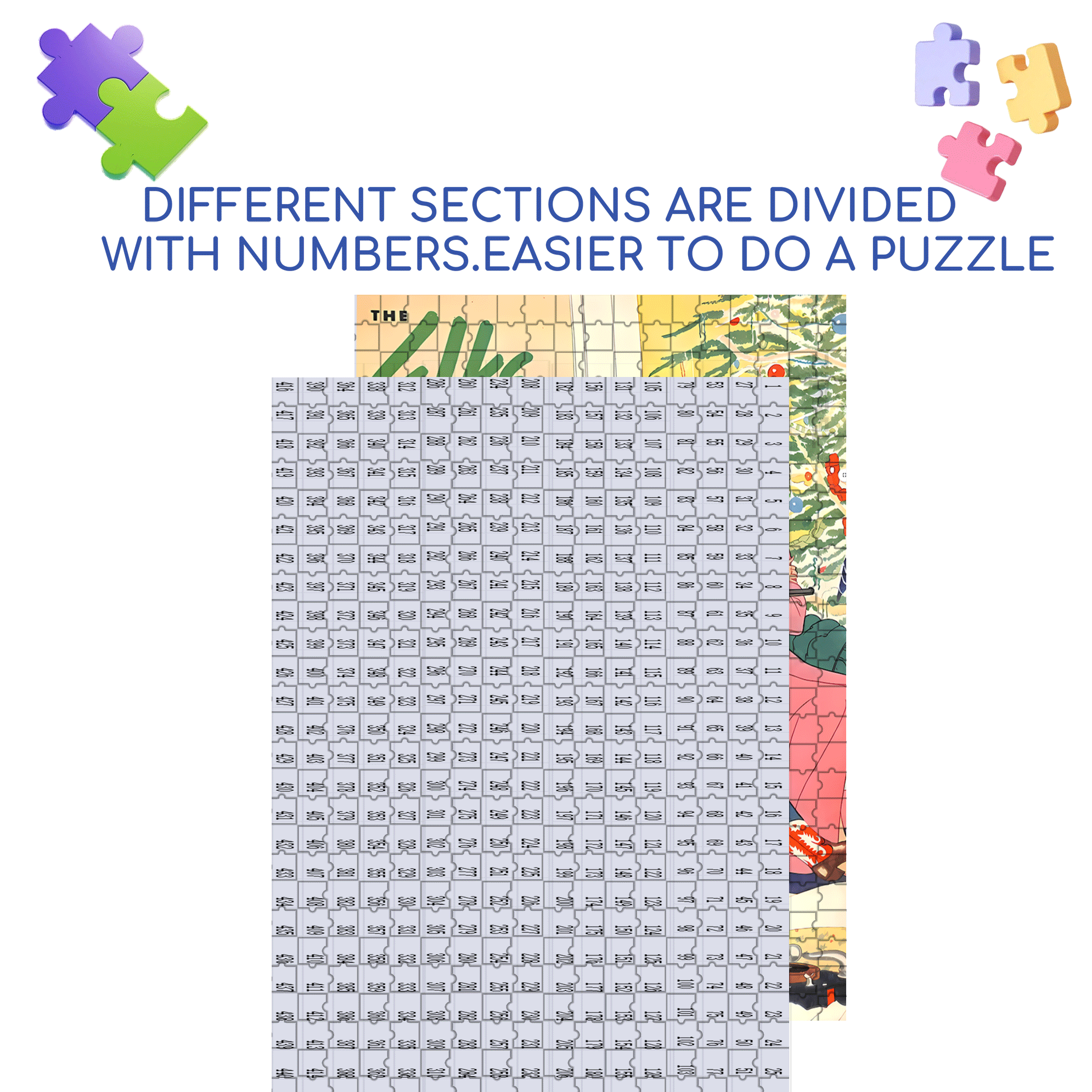 The Best Christmas Gift 500pcs/1000pcs Jigsaw Puzzle, Scratch-Resistant, Interactive Family Game & Brain-Boosting DIY Decor, Perfect for Halloween, Christmas & New Year Gifts, Family Puzzle Game