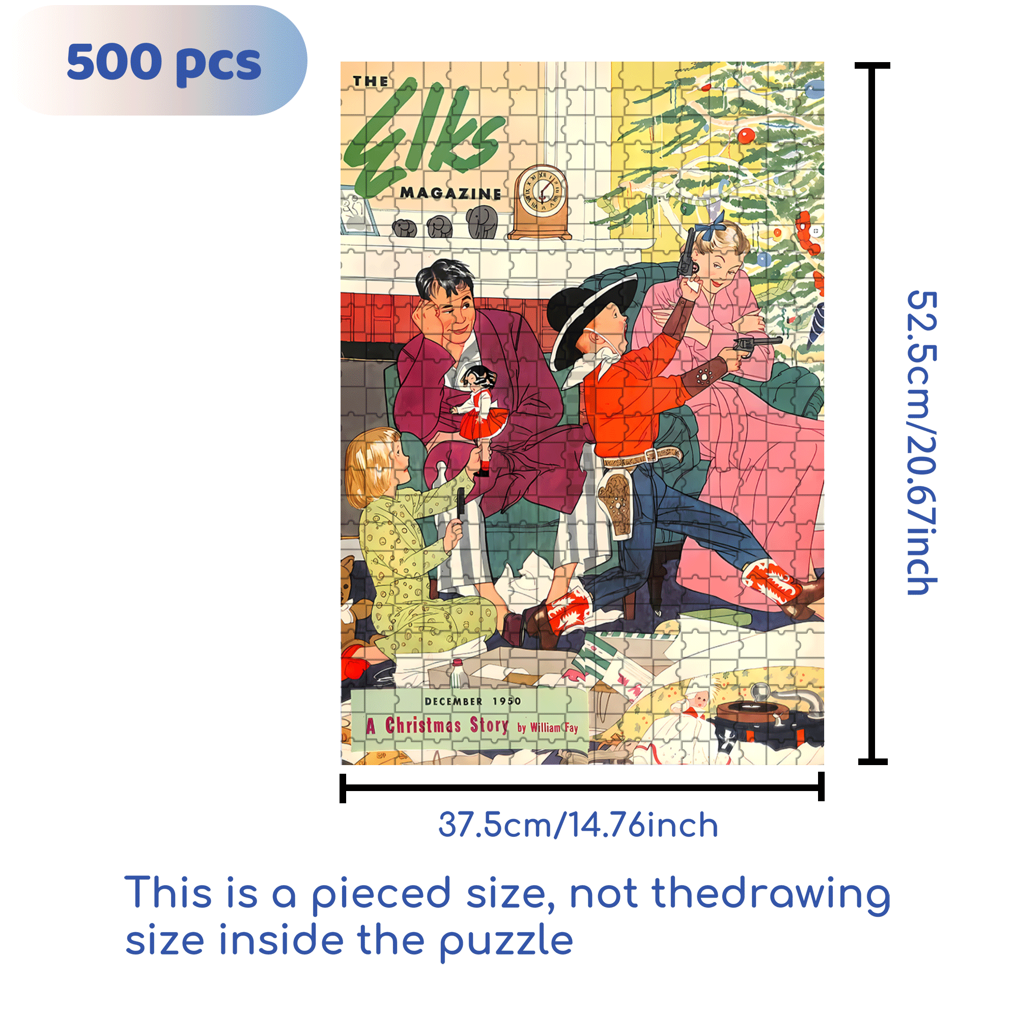 The Best Christmas Gift 500pcs/1000pcs Jigsaw Puzzle, Scratch-Resistant, Interactive Family Game & Brain-Boosting DIY Decor, Perfect for Halloween, Christmas & New Year Gifts, Family Puzzle Game