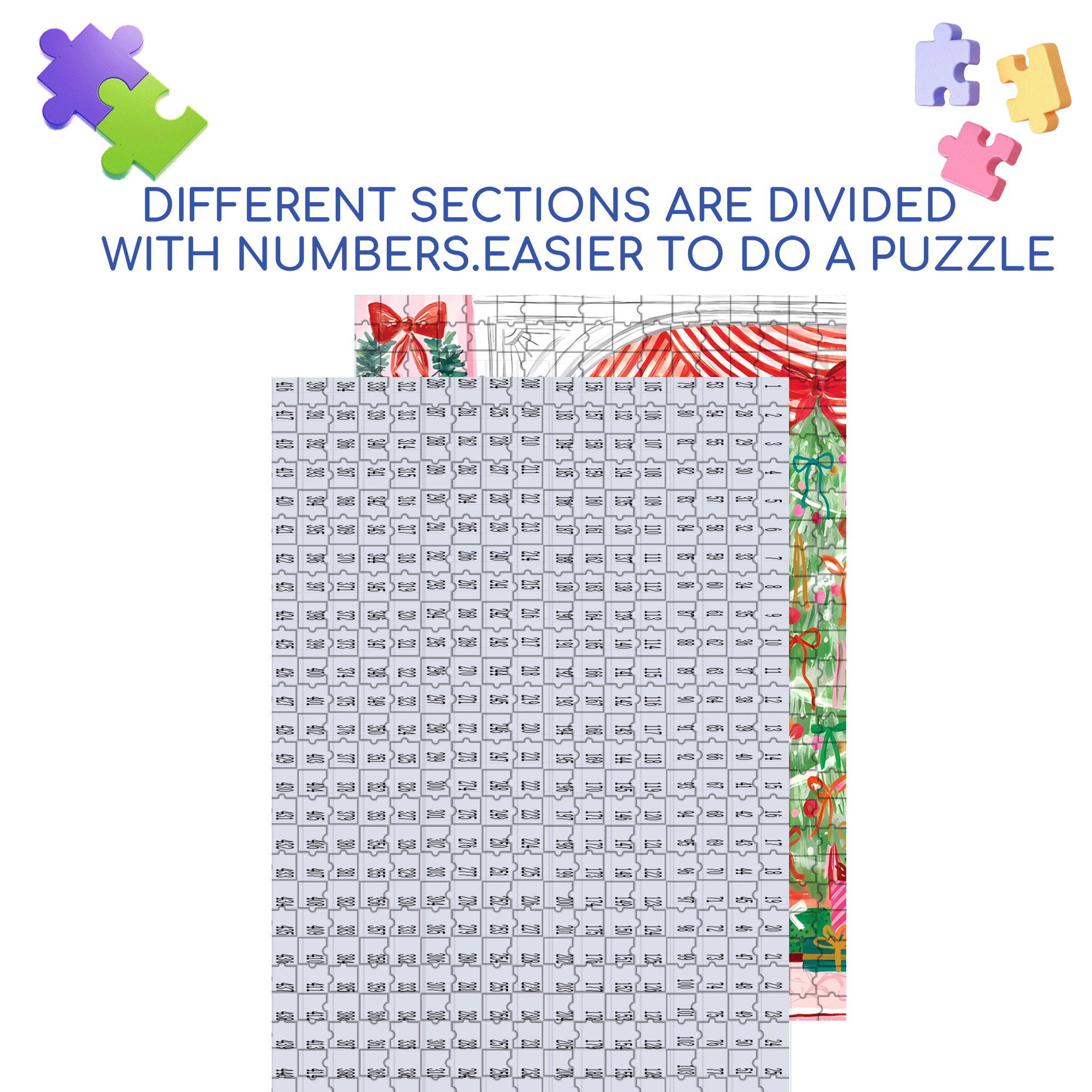 The Night Before Christmas 500pcs/1000pcs Jigsaw Puzzle, Scratch-Resistant, Interactive Family Game & Brain-Boosting DIY Decor, Perfect for Halloween, Christmas & New Year Gifts, Family Puzzle Game