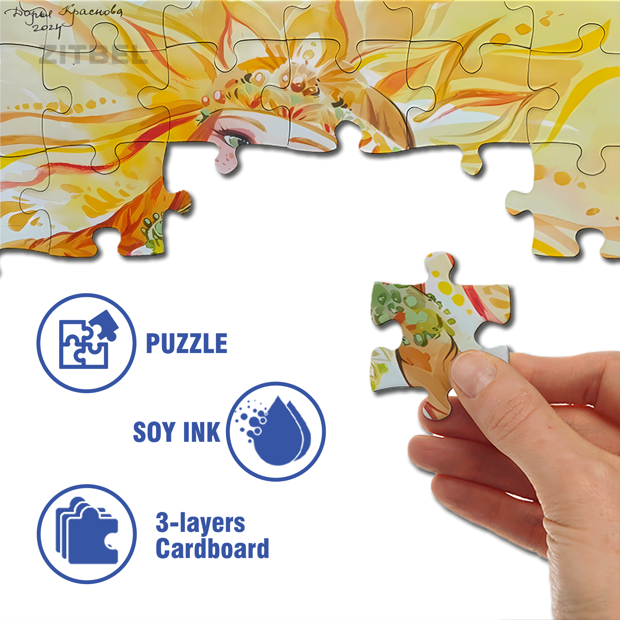 Warm The Earth 500pcs/1000pcs Jigsaw Puzzle, Scratch-Resistant, Interactive Family Game & Brain-Boosting DIY Decor, Perfect for Halloween, Christmas & New Year Gifts, Family Puzzle Game