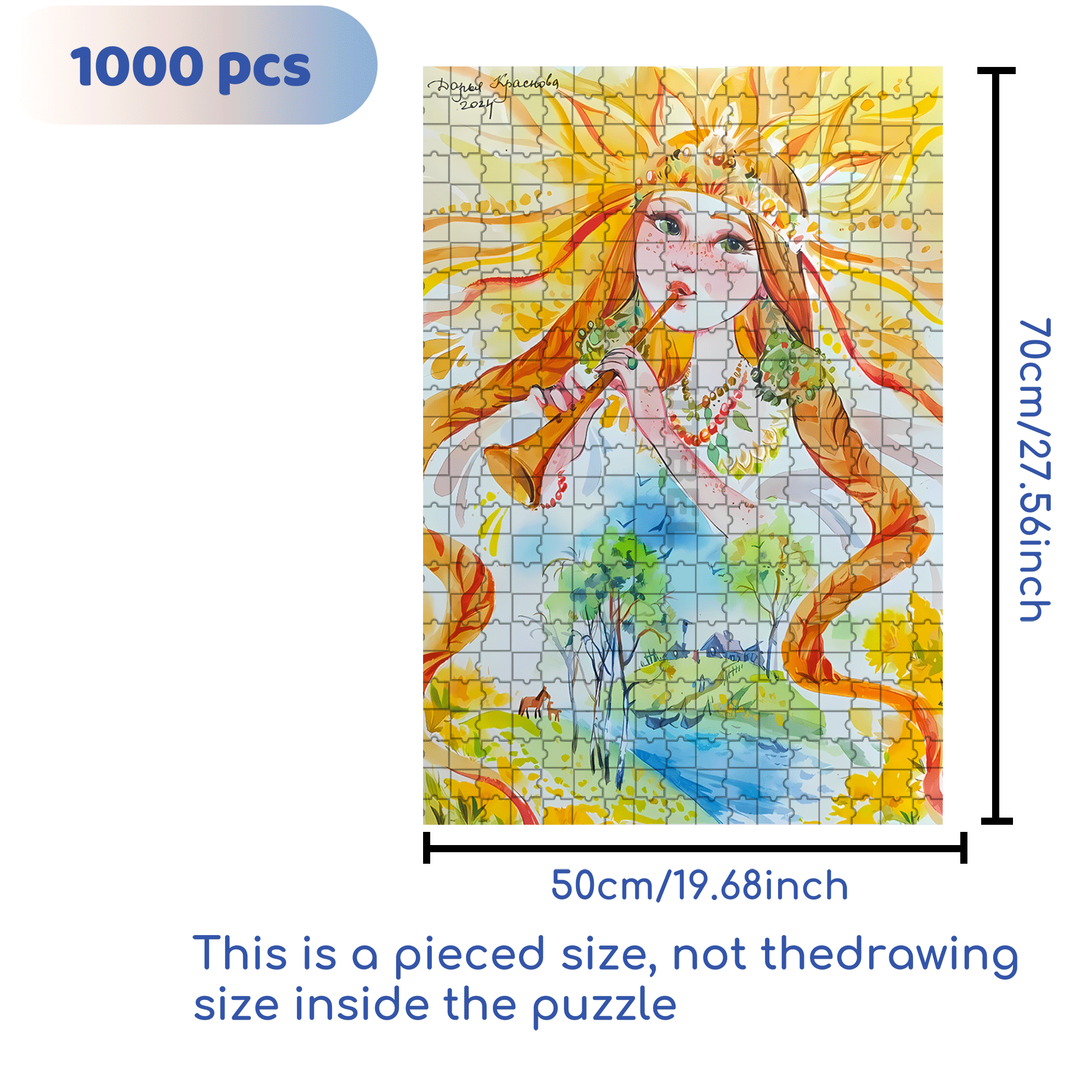 Warm The Earth 500pcs/1000pcs Jigsaw Puzzle, Scratch-Resistant, Interactive Family Game & Brain-Boosting DIY Decor, Perfect for Halloween, Christmas & New Year Gifts, Family Puzzle Game